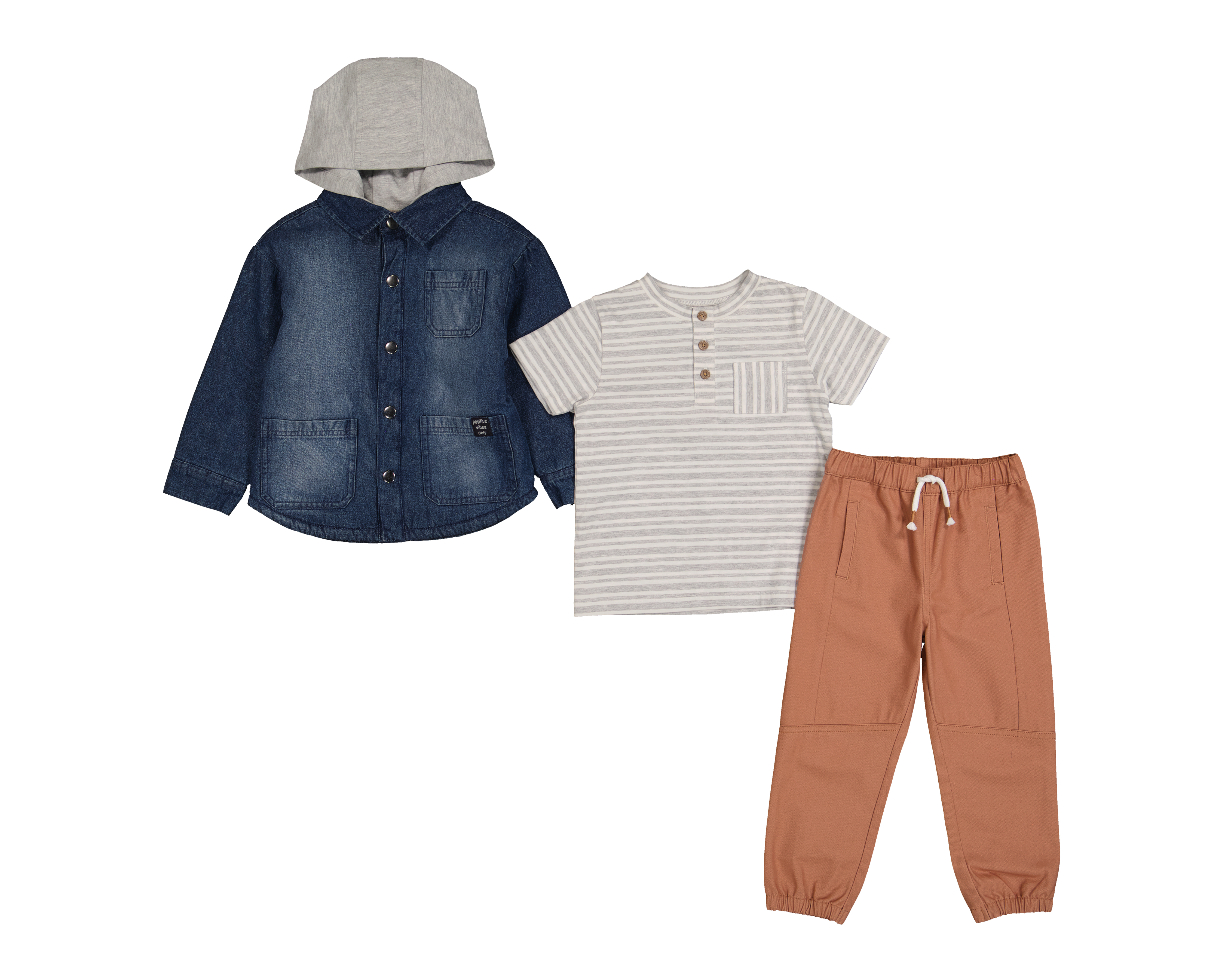 Foto 1 | Foto 1 | Conjunto de Algodón para Bebé Niño Baby Colors 3 Piezas