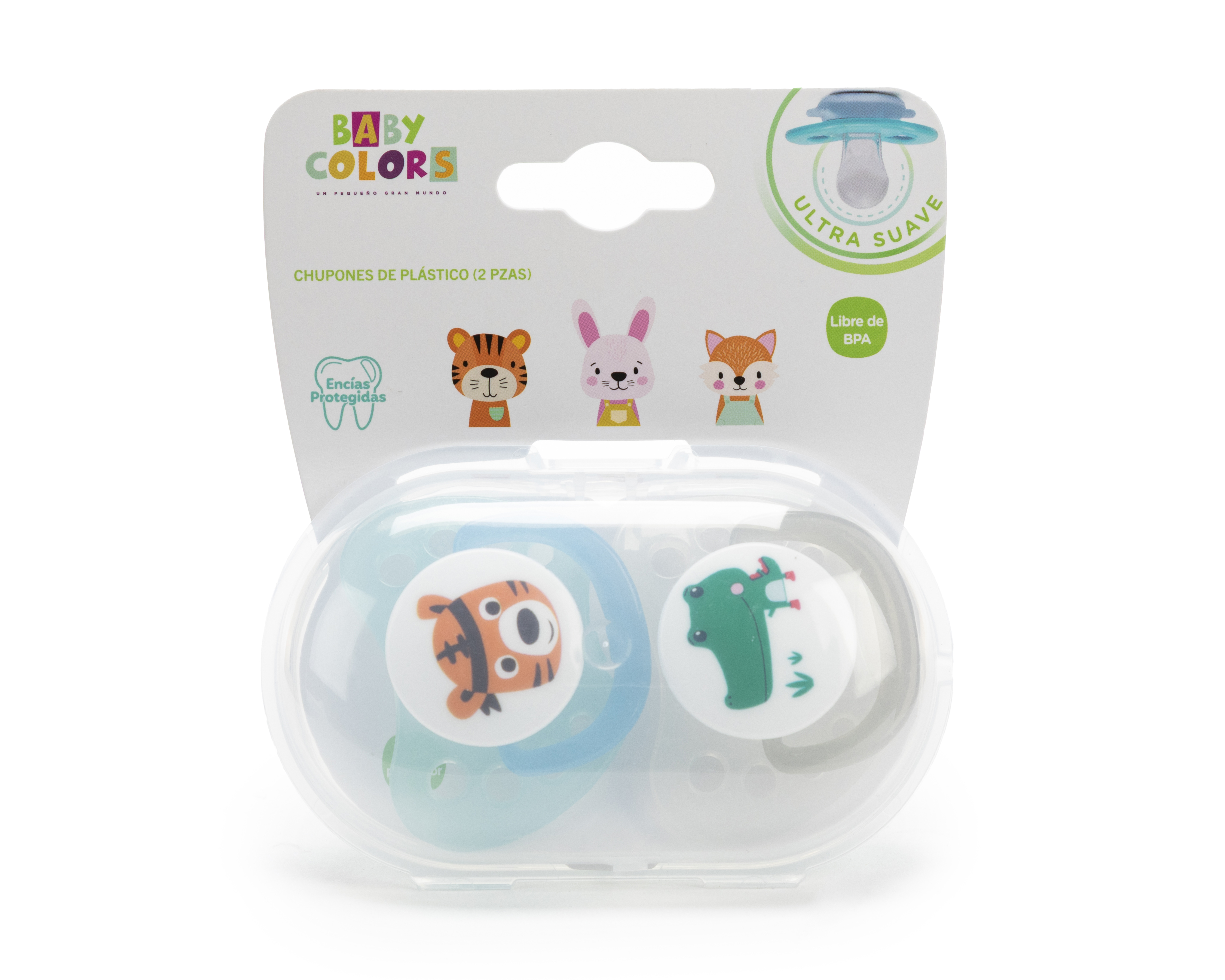 Foto 2 pulgar | Foto 1 | Chupón Multicolor Baby Colors 2 Piezas
