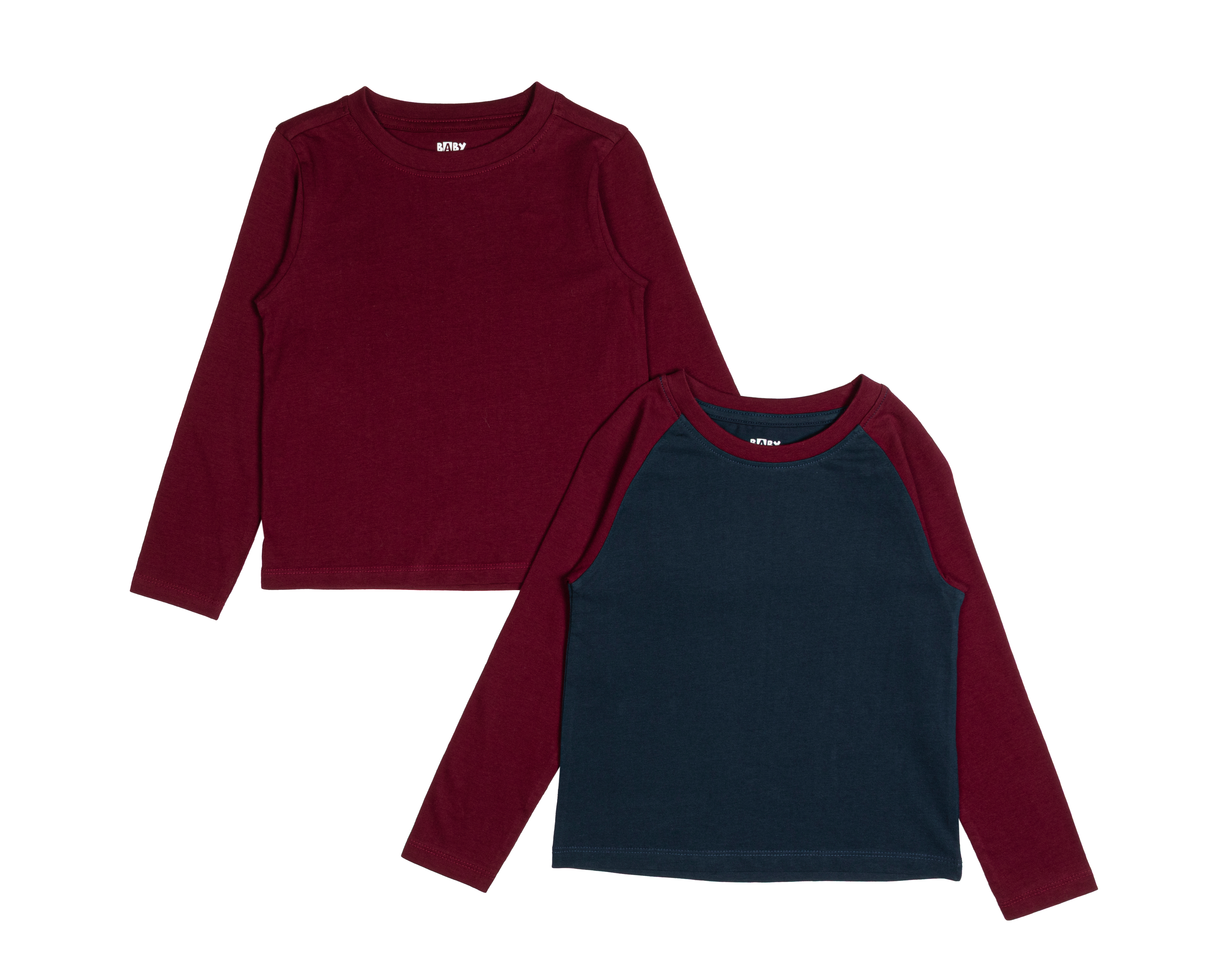 Foto 2 pulgar | Foto 1 | Playera para Bebé Niño Baby Colors de Algodón 2 Piezas