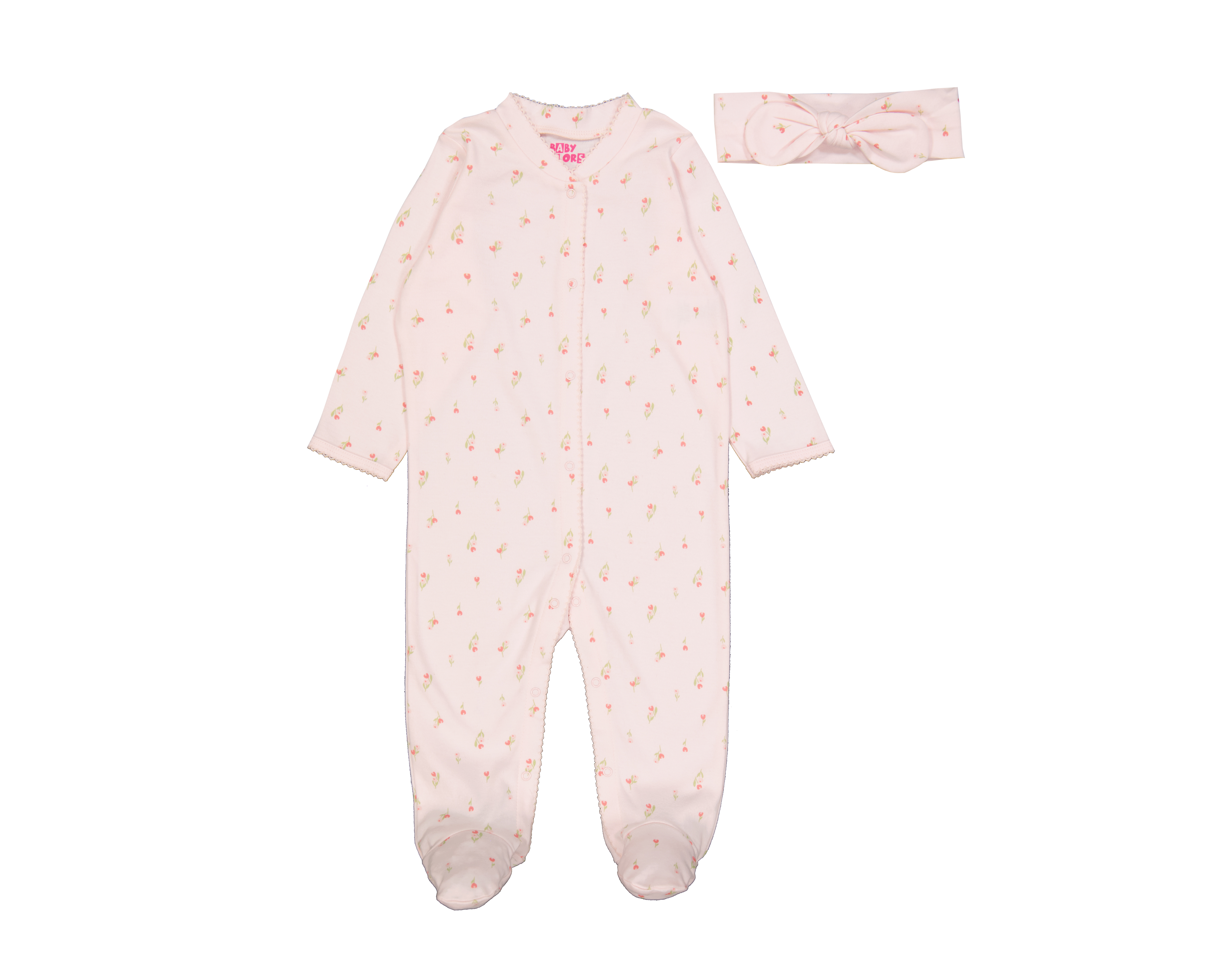 Foto 1 | Foto 1 | Mameluco para Bebé Niña Baby Colors de Algodón con Tiara