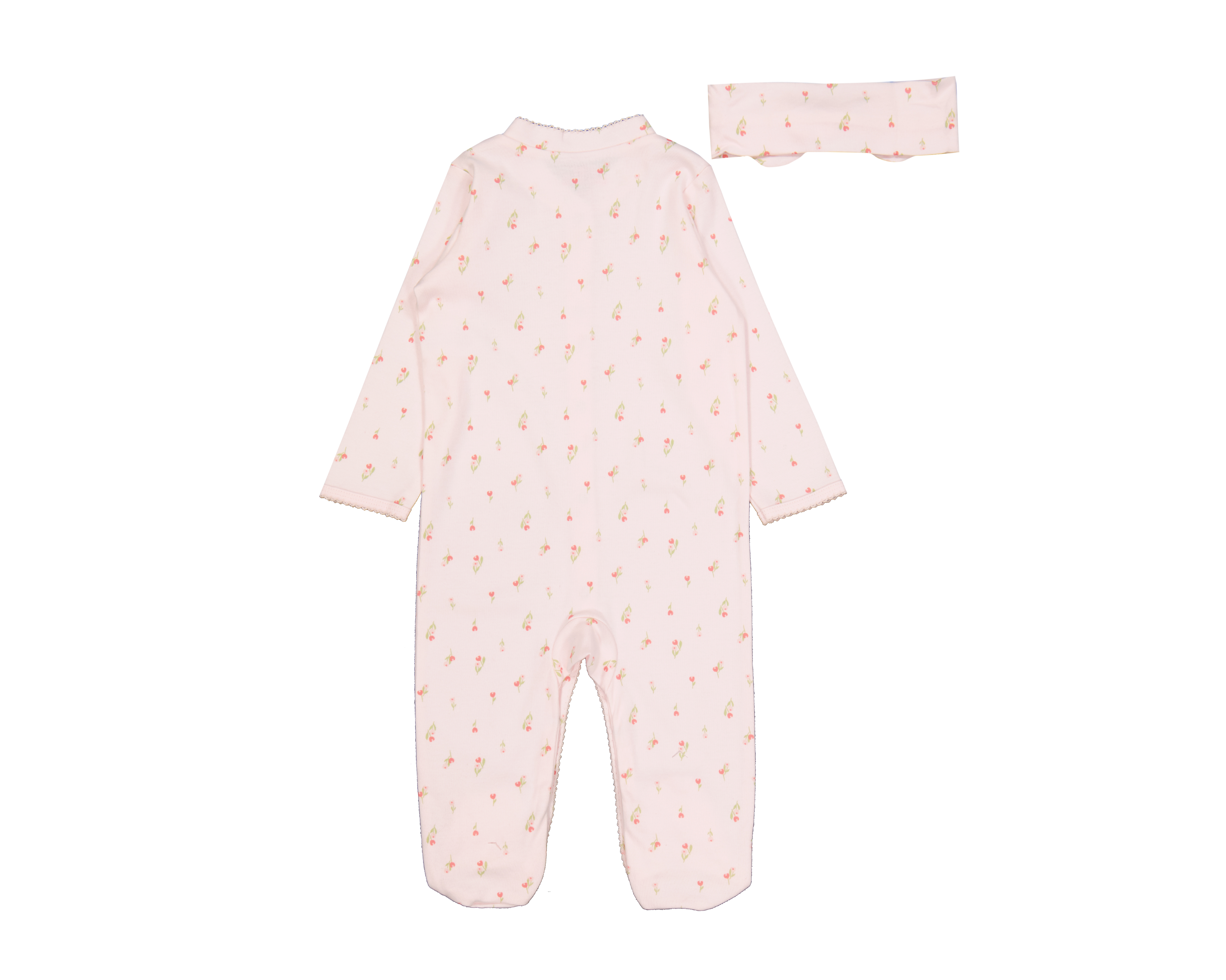 Foto 3 pulgar | Foto 2 | Mameluco para Bebé Niña Baby Colors de Algodón con Tiara