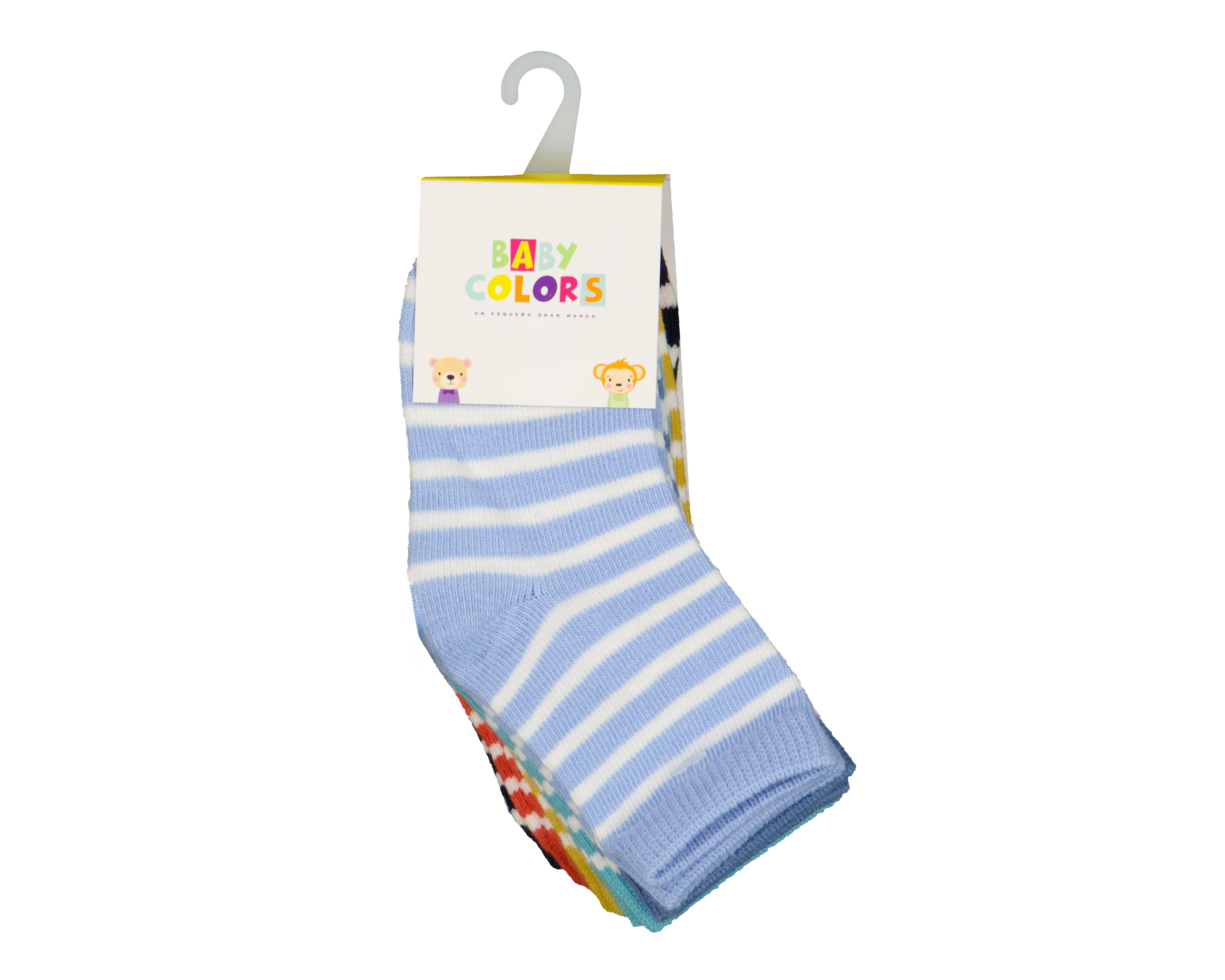 Foto 4 pulgar | Foto 3 | Calcetines para Bebé Niño Baby Colors 6 Pares