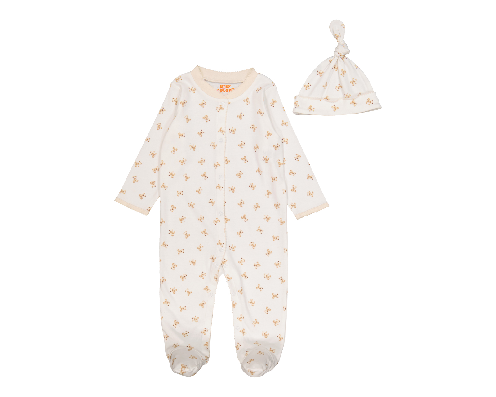 Mameluco para Bebé Niño Baby Colors de Algodón con Gorro