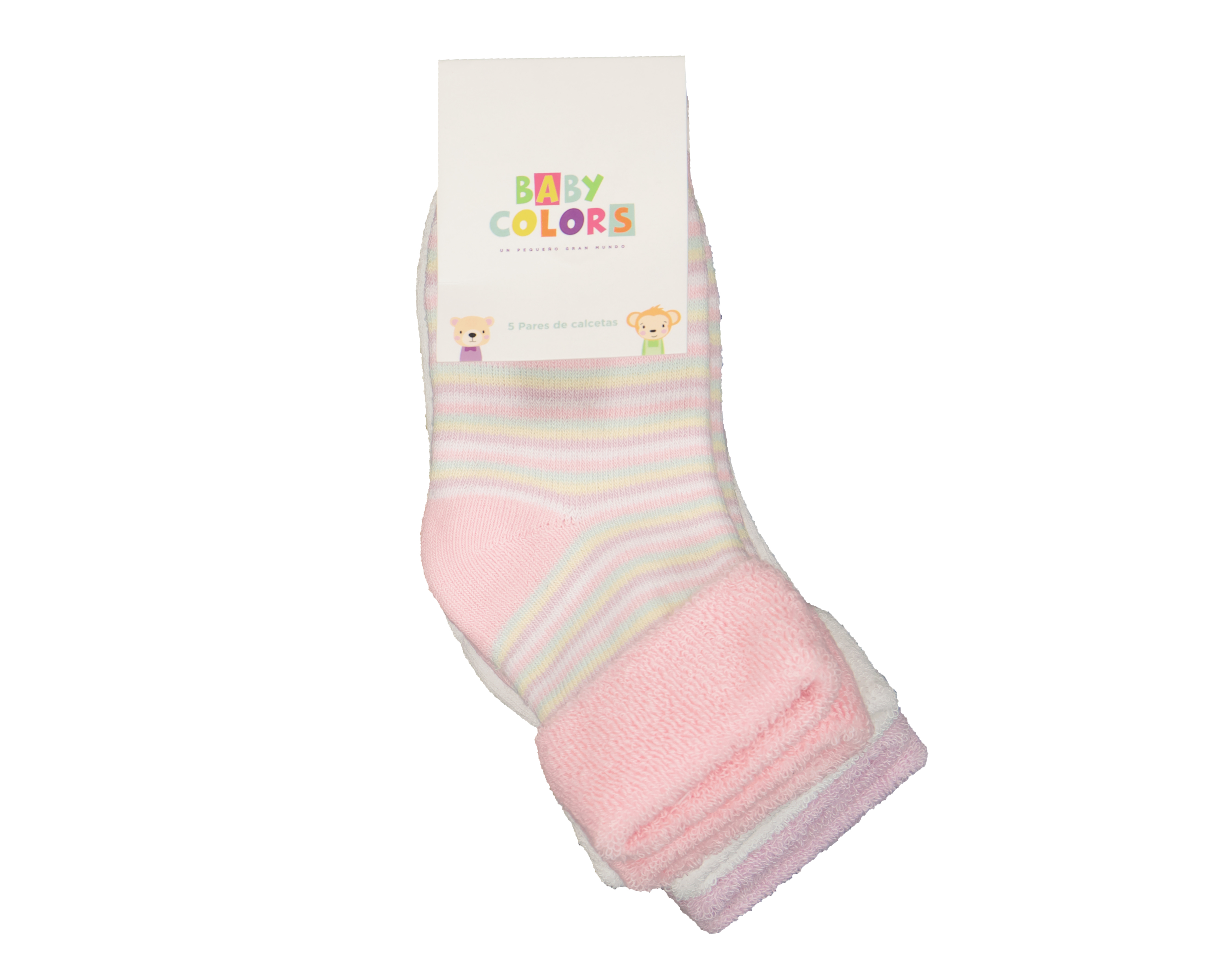Foto 4 pulgar | Foto 3 | Calcetines para Bebé Niña Baby Colors 5 Pares
