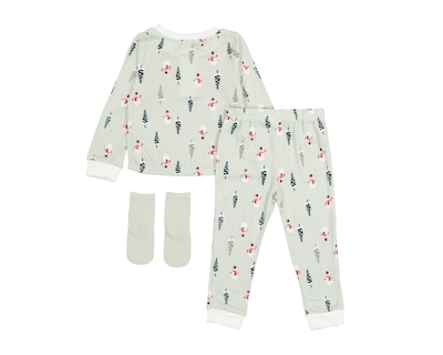 Foto 2 | Foto 2 | Pijama con Calcetas para Bebé Niña Baby Colors Navideña