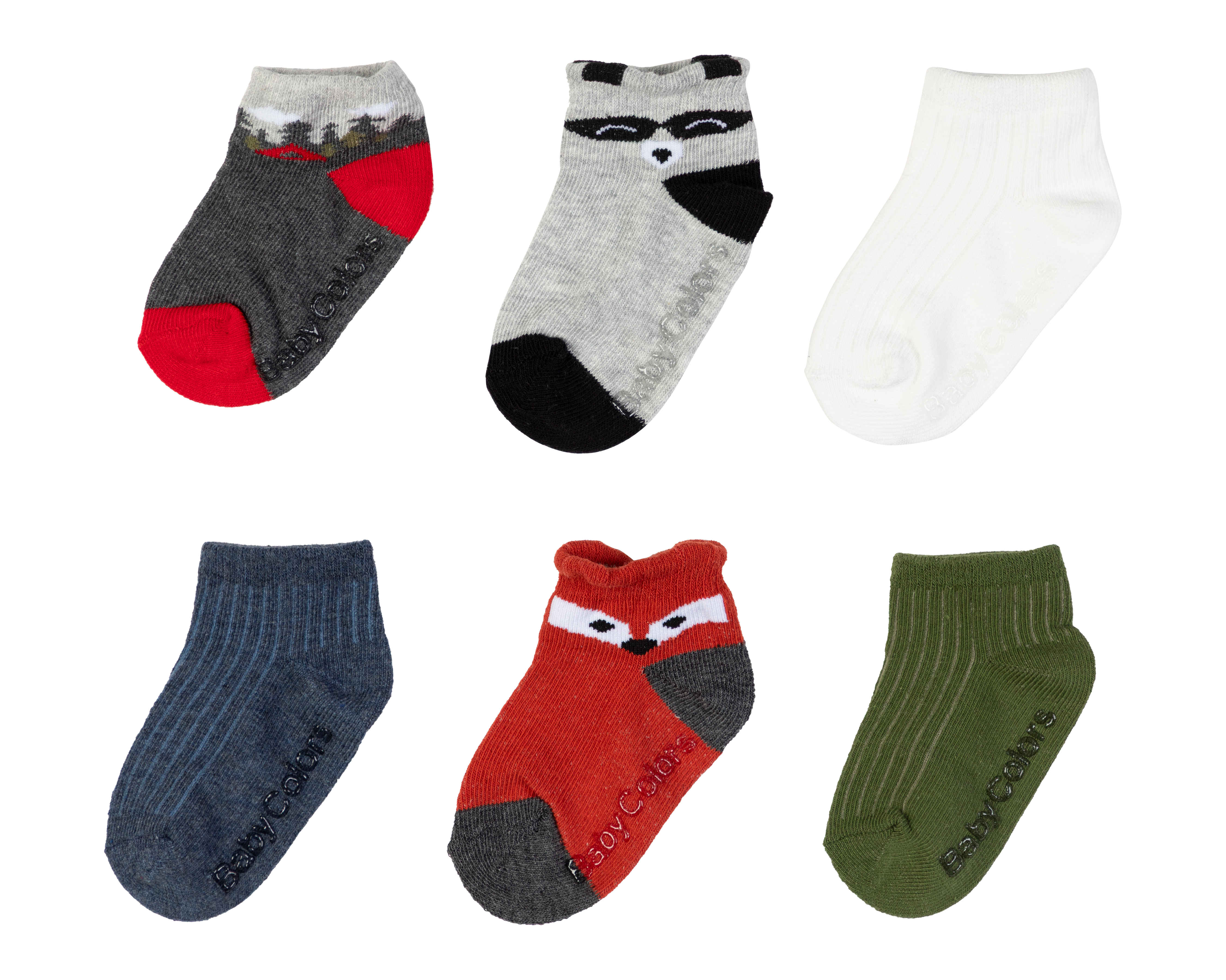 Foto 2 pulgar | Foto 1 | Calcetas para Bebé Niño Baby Colors 6 Pares