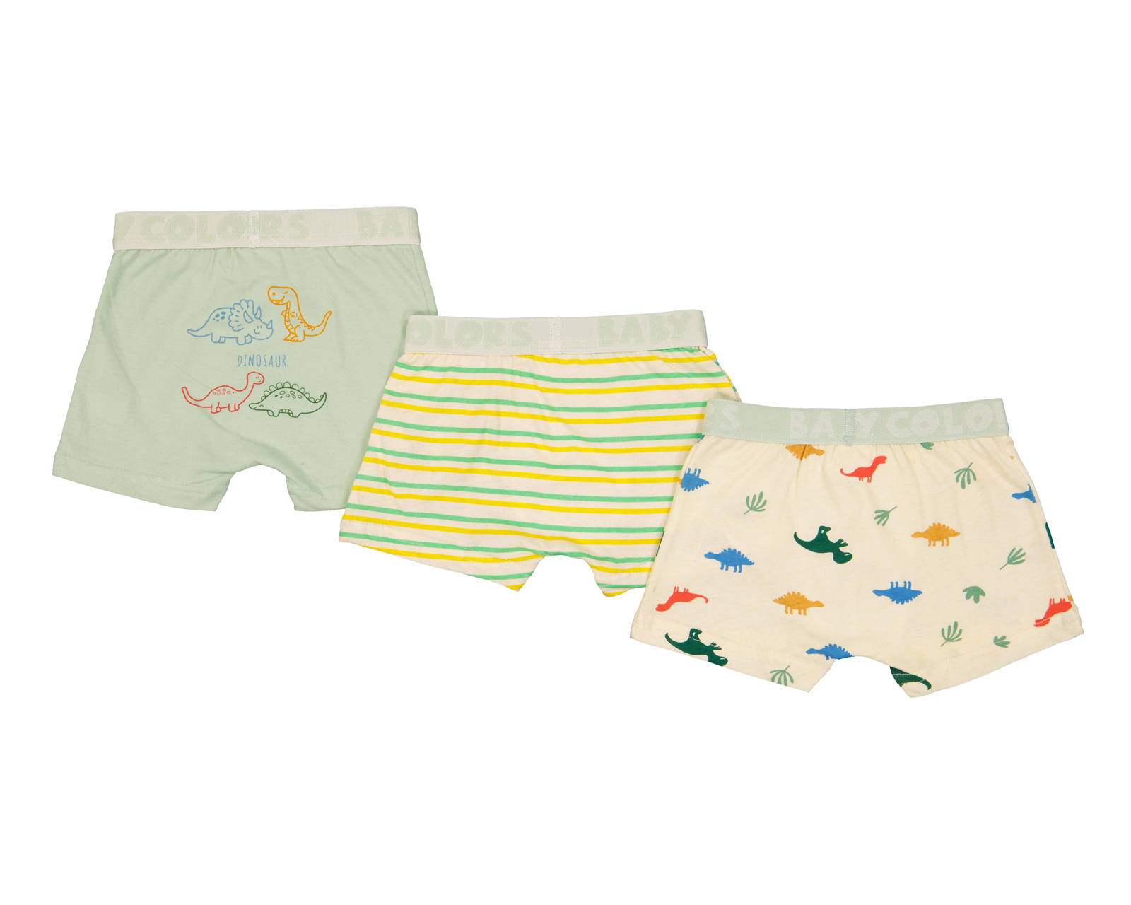 Foto 3 pulgar | Foto 2 | Bóxer Baby Colors de Algodón para Bebé Niño 3 Piezas