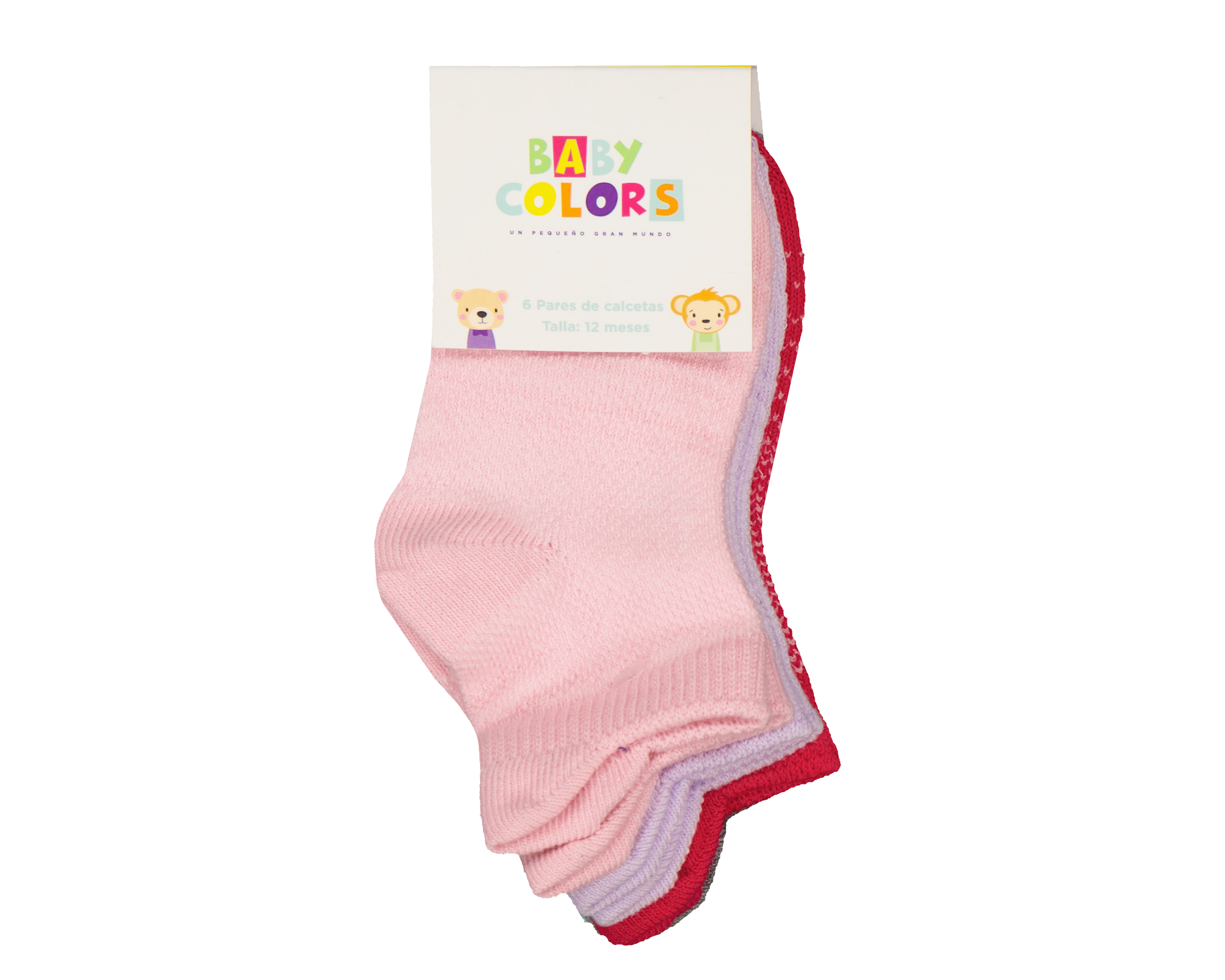 Foto 4 pulgar | Foto 3 | Calcetines para Bebé Niña Baby Colors 6 Pares