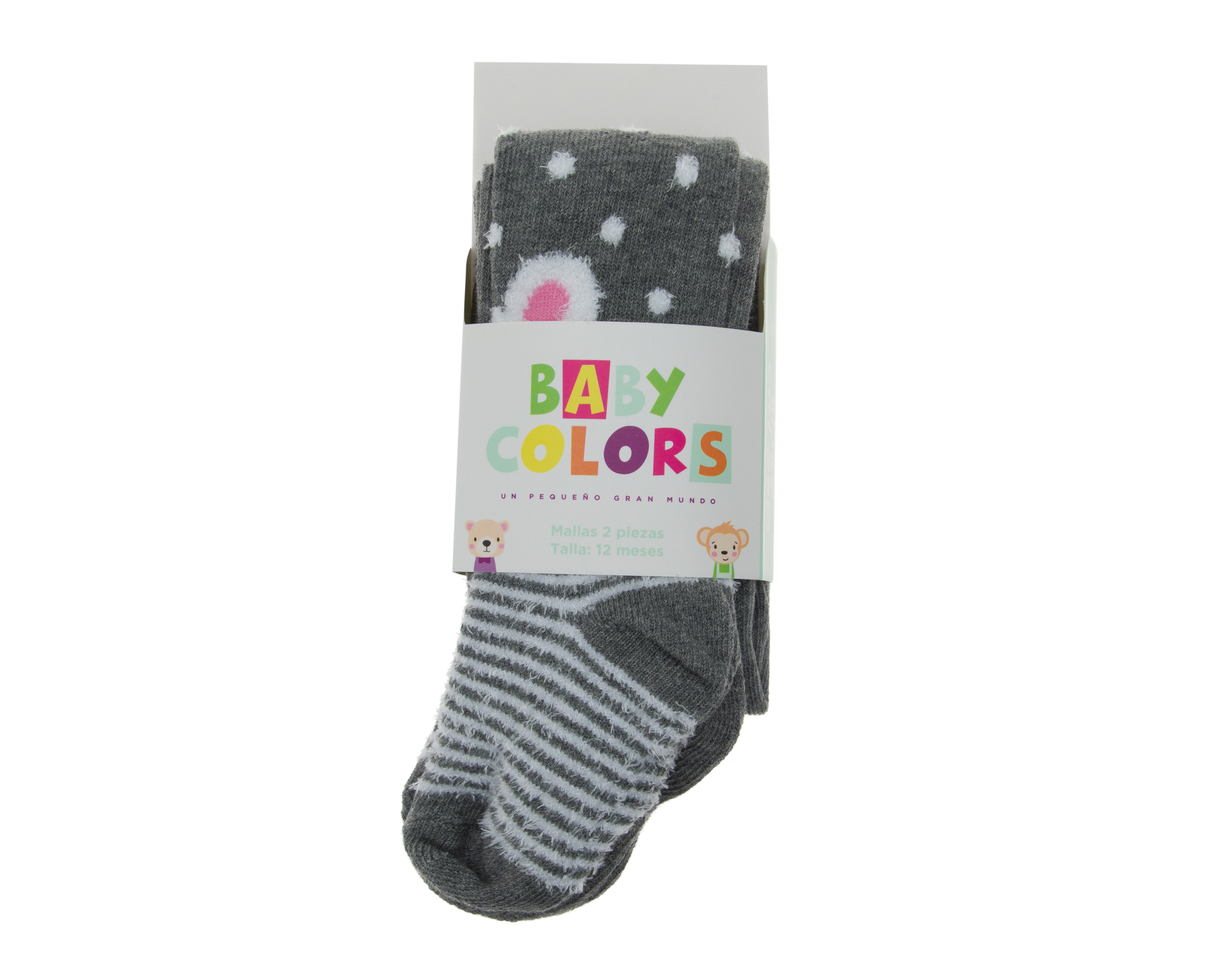 Foto 4 pulgar | Foto 3 | Mallas Grises para Bebé Niña Estampadas 2 Piezas