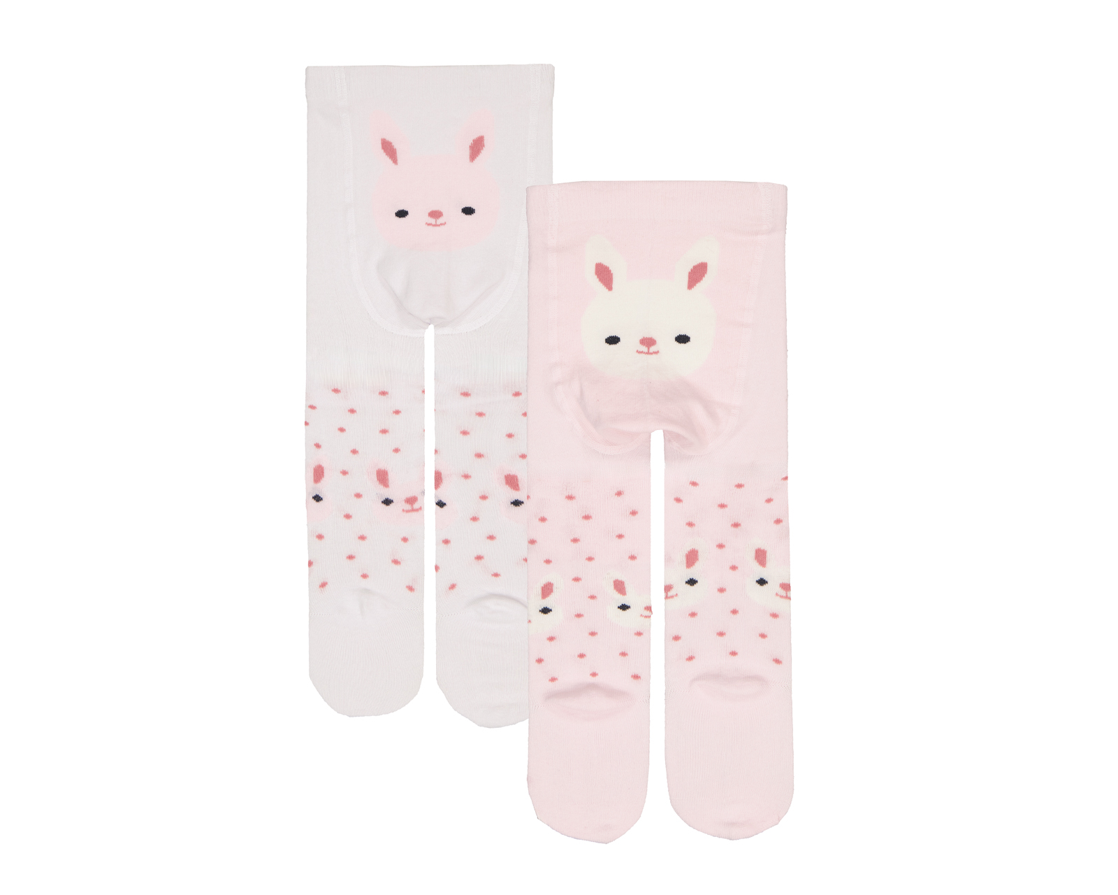 Foto 2 | Foto 2 | Mallas Rosas para Niña con Estampado de Puntos 2 Piezas