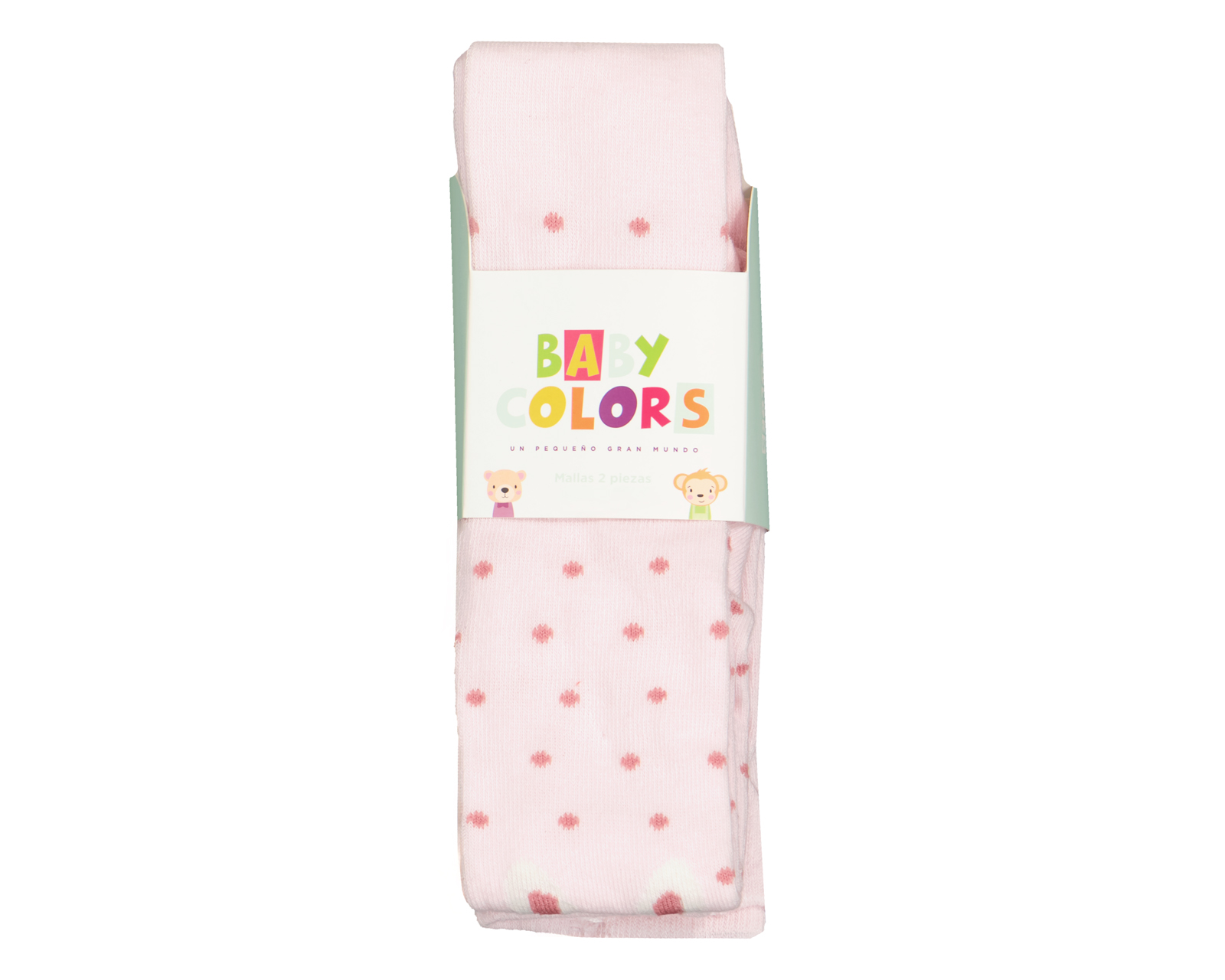 Foto 5 pulgar | Foto 4 | Mallas Rosas para Niña con Estampado de Puntos 2 Piezas