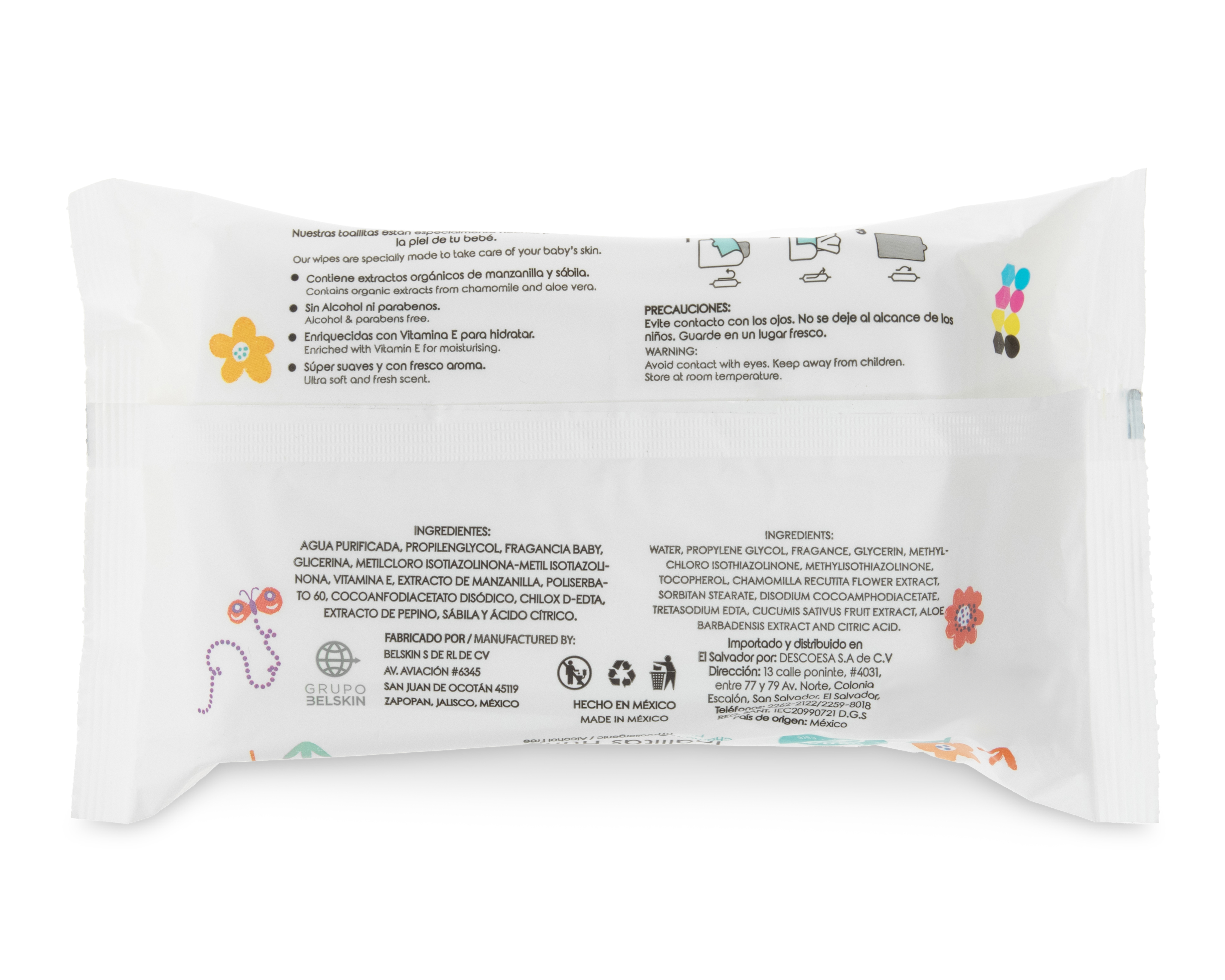 Foto 3 pulgar | Foto 2 | Toallitas para Bebé Nanna con Manzanilla 80 Piezas