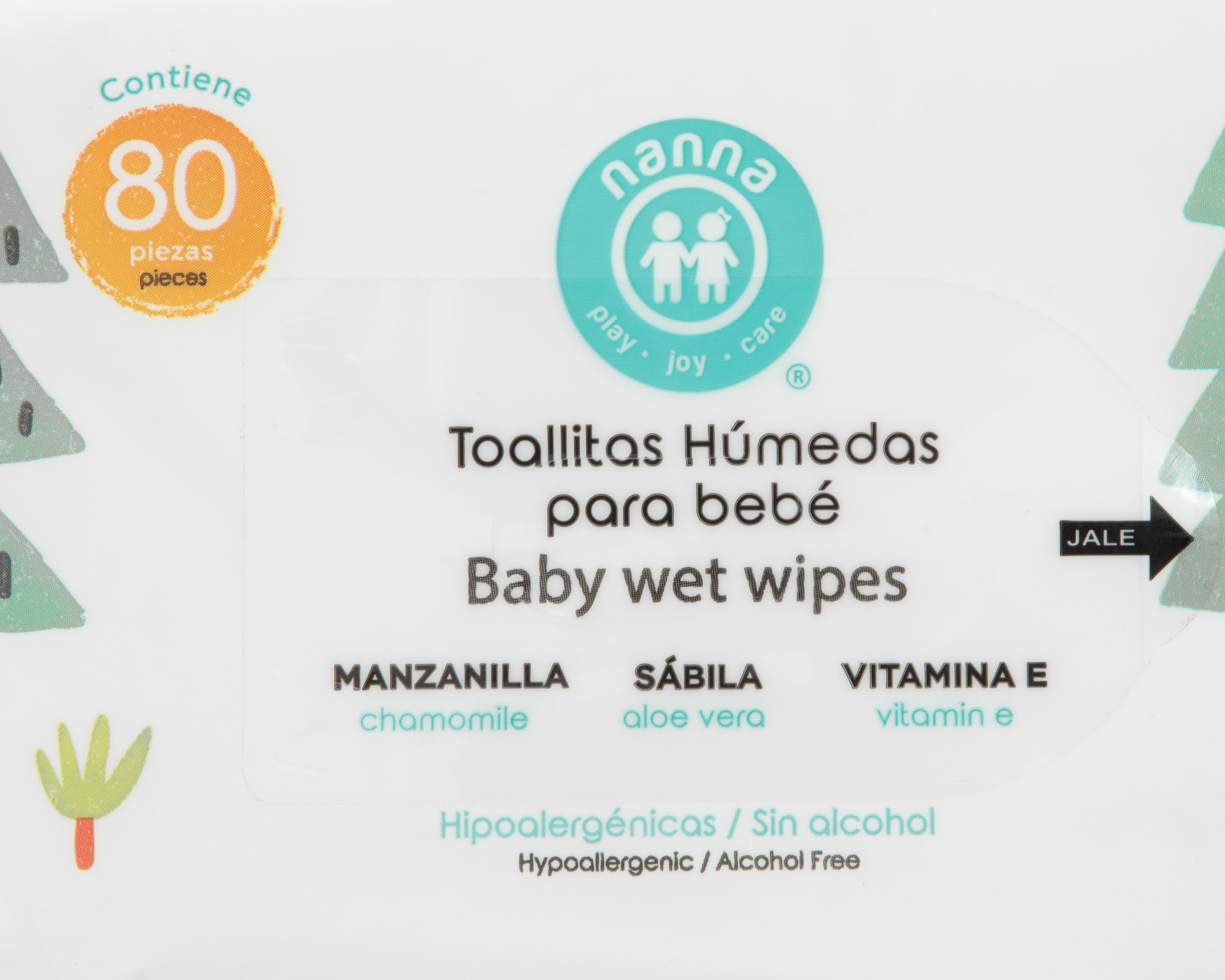 Foto 4 pulgar | Foto 3 | Toallitas para Bebé Nanna con Manzanilla 80 Piezas