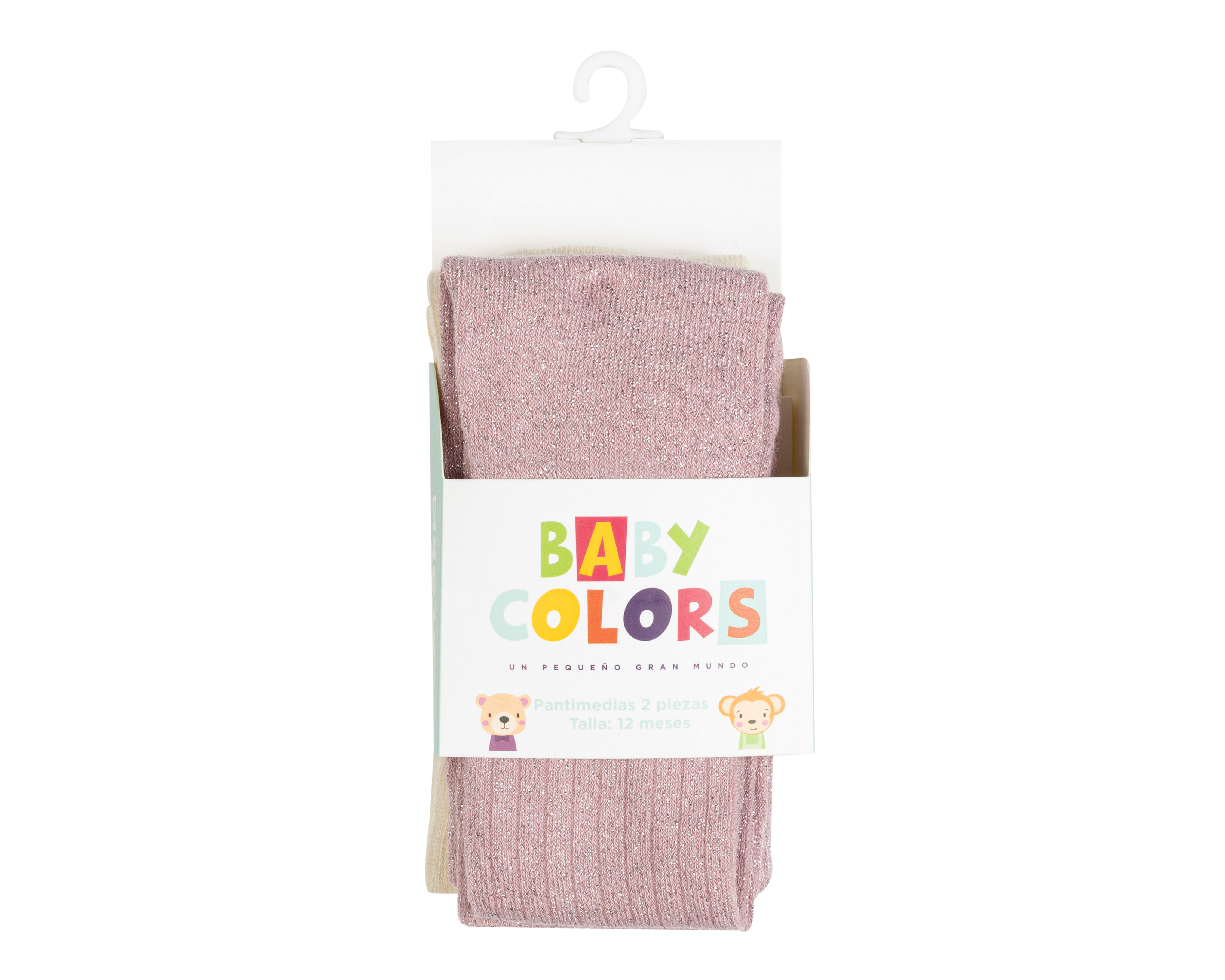 Foto 4 pulgar | Foto 3 | Pantimedias Multicolor para Bebé Niña 2 Pares