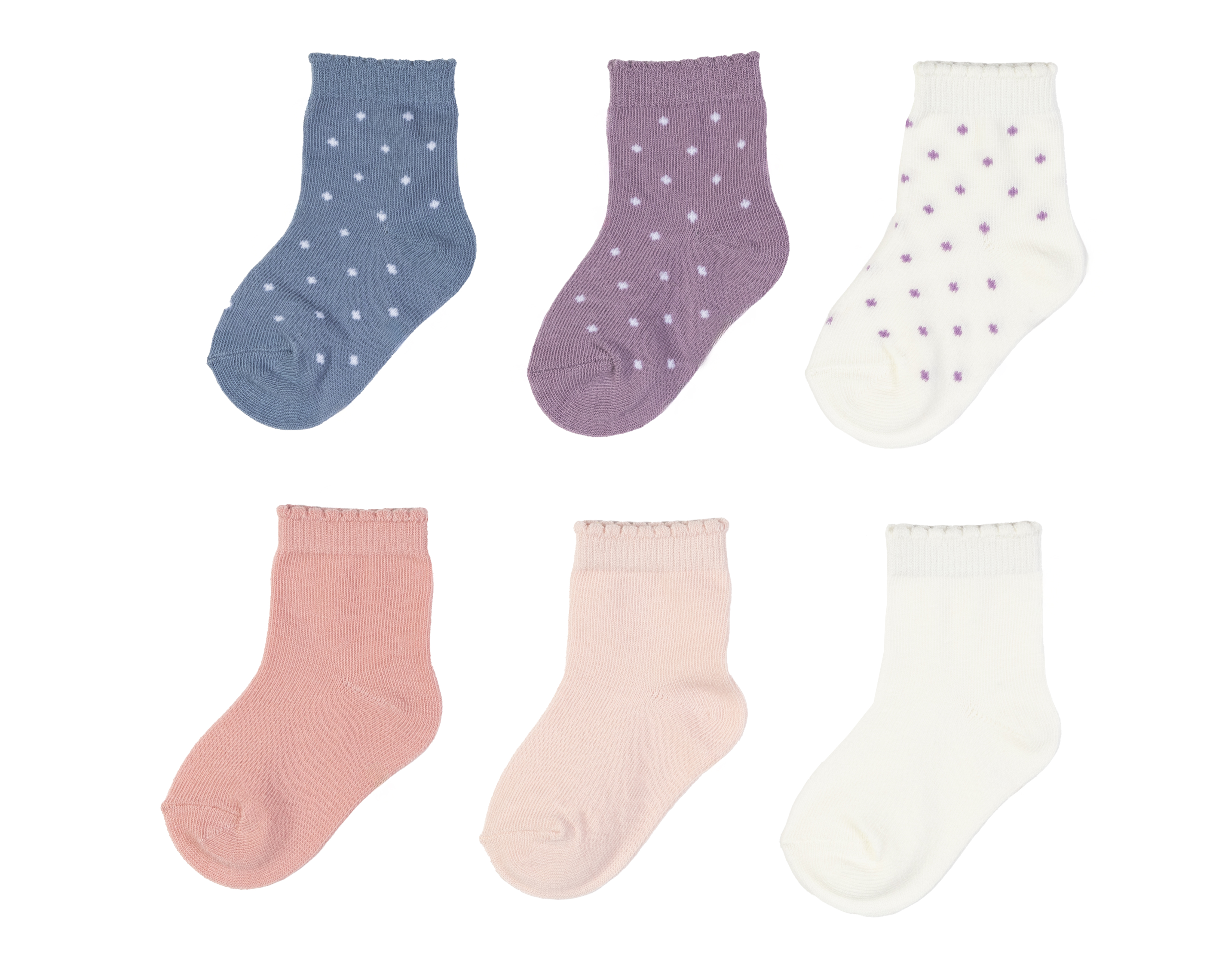 Calcetines Baby Colors para Bebé Niña 6 Pares