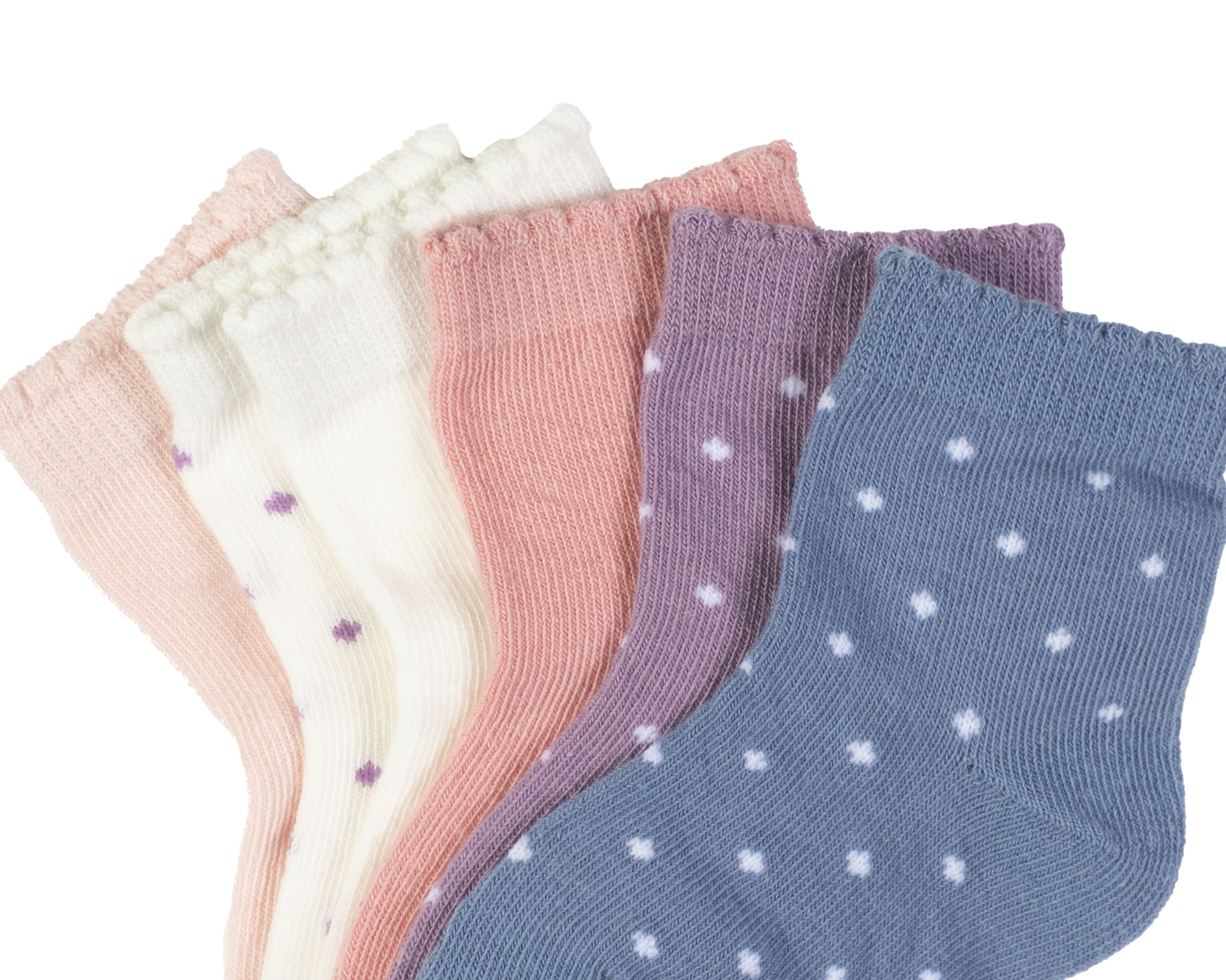 Foto 3 pulgar | Foto 2 | Calcetines Baby Colors para Bebé Niña 6 Pares