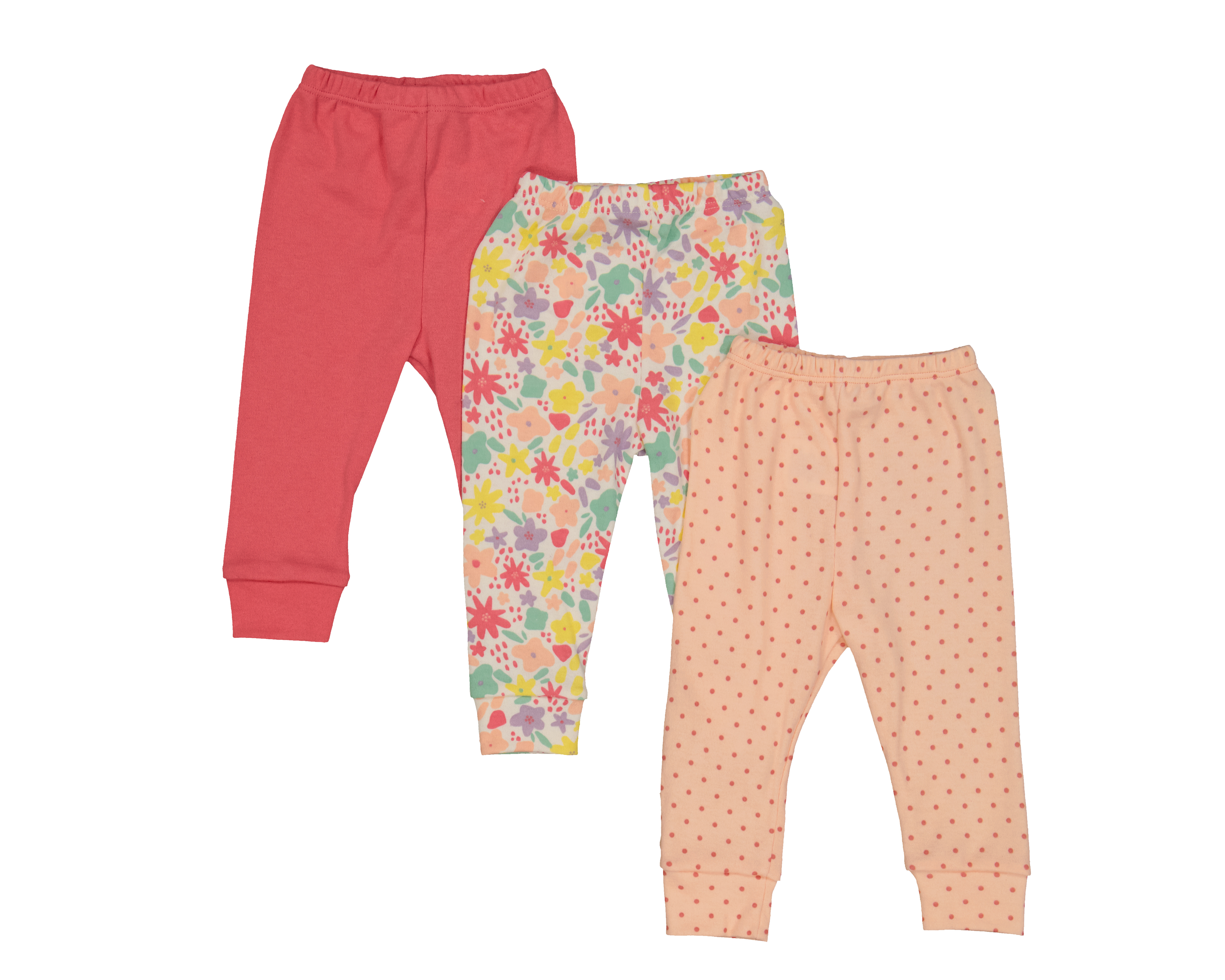 Foto 2 pulgar | Foto 1 | Pantalón para Bebé Niña Baby Colors Estampado 3 Piezas