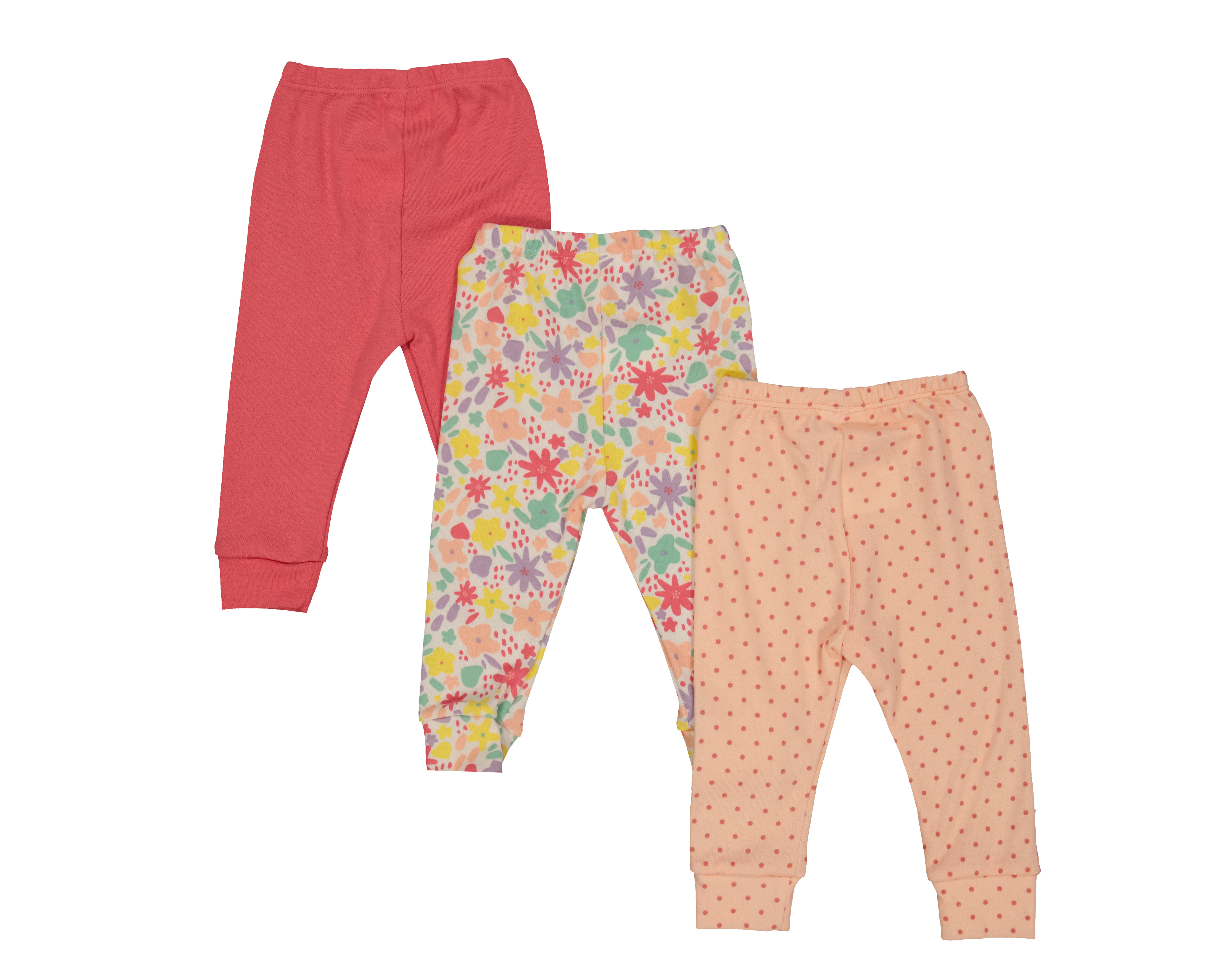 Foto 3 pulgar | Foto 2 | Pantalón para Bebé Niña Baby Colors Estampado 3 Piezas