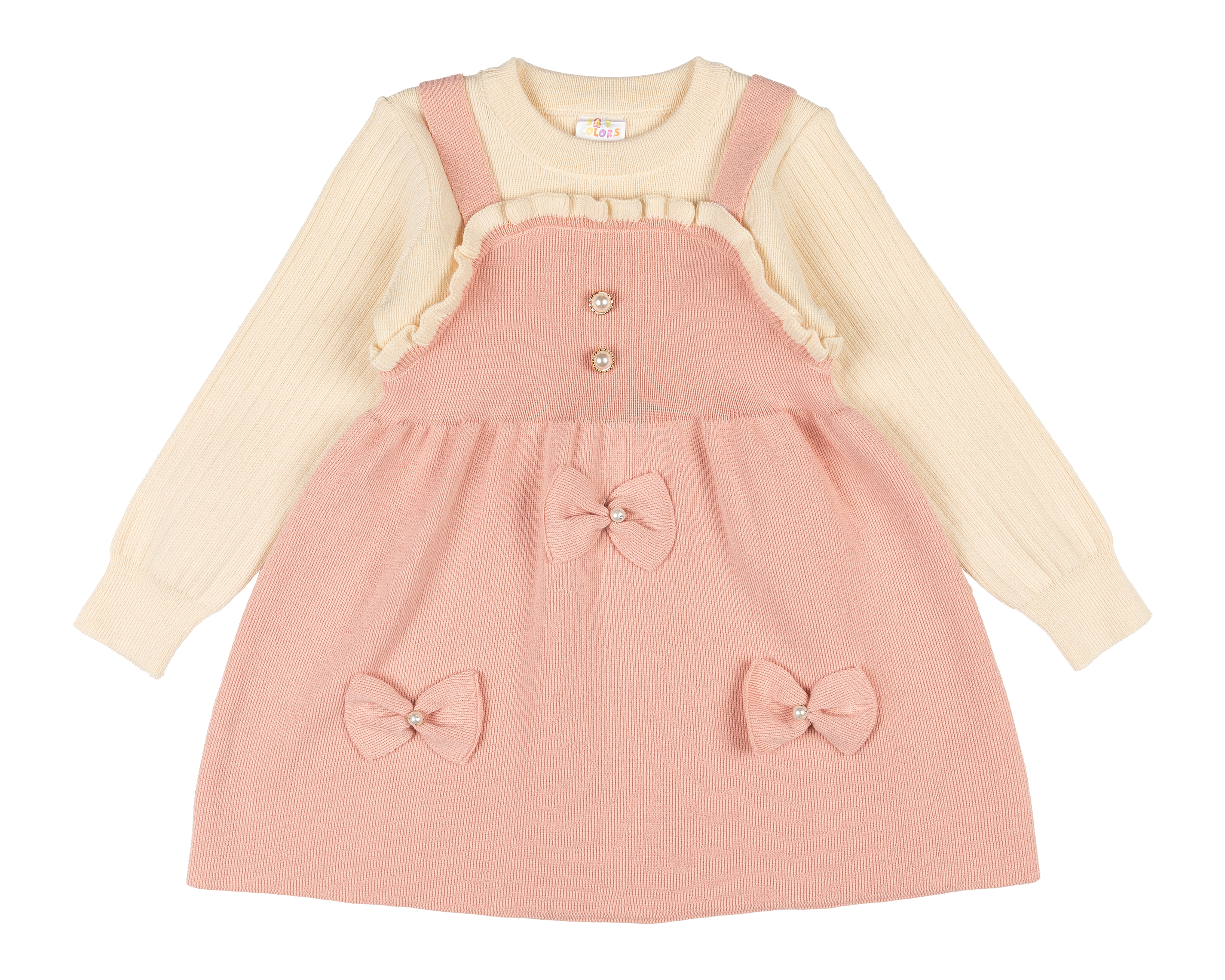 Foto 2 pulgar | Foto 1 | Vestido para Bebé Niña Baby Colors Rosa