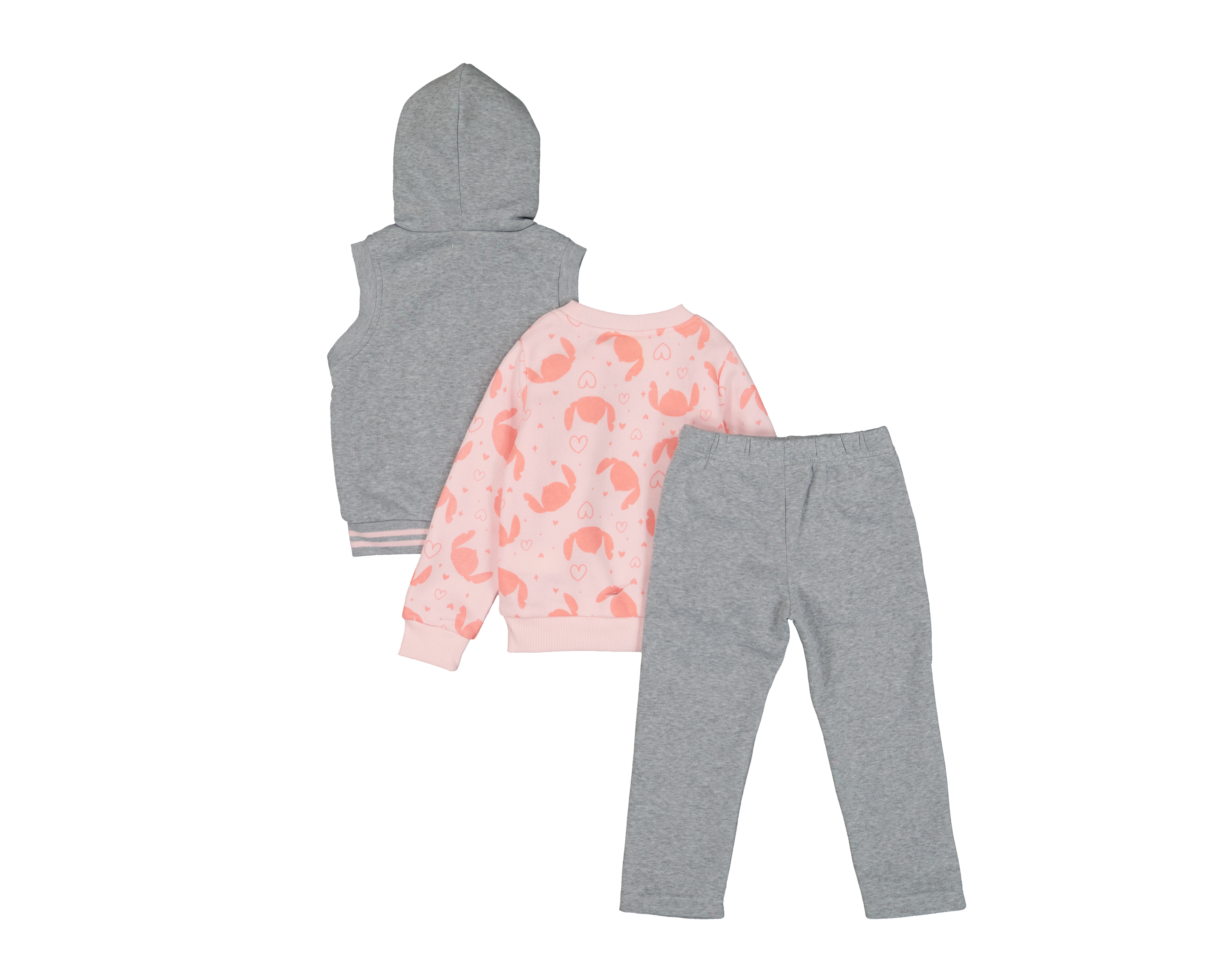 Foto 3 pulgar | Foto 2 | Conjunto para Bebé Niña Disney Lilo & Stitch 3 Piezas