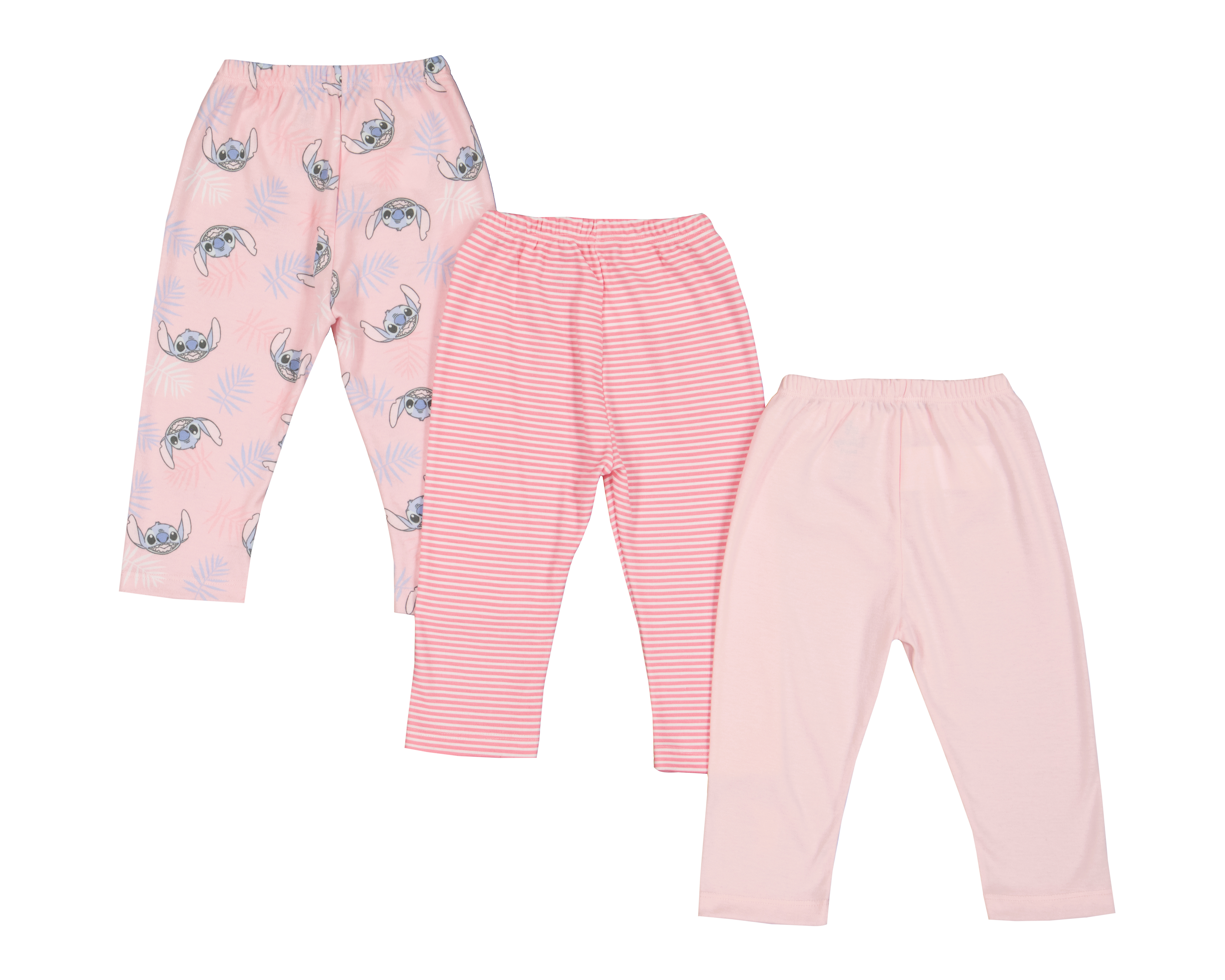 Foto 2 | Foto 2 | Pantalón para Bebé Niña Disney Baby Stitch 3 Piezas
