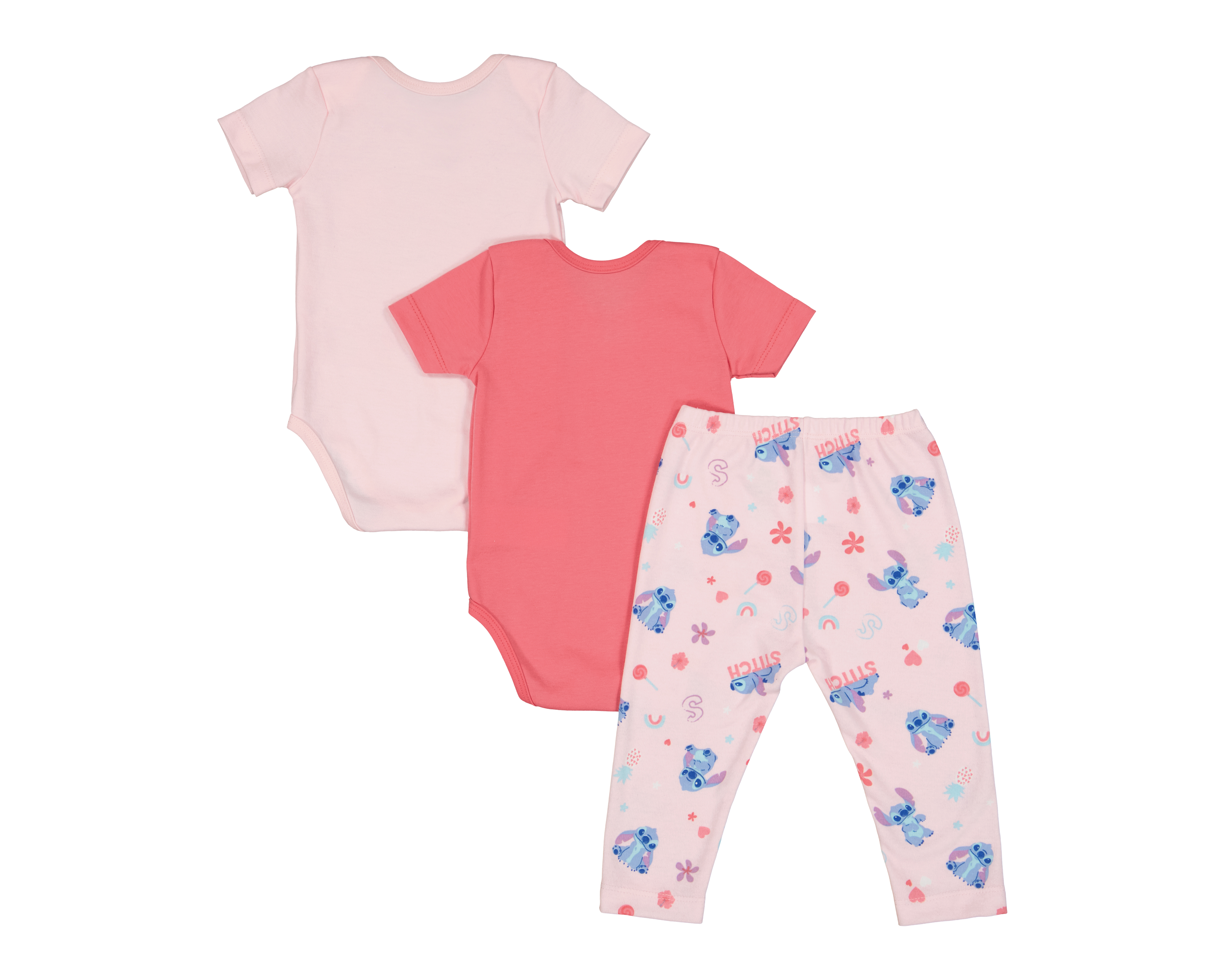 Foto 3 pulgar | Foto 2 | Pañalero para Bebé Niña Disney Baby Lilo & Stitch Rosa