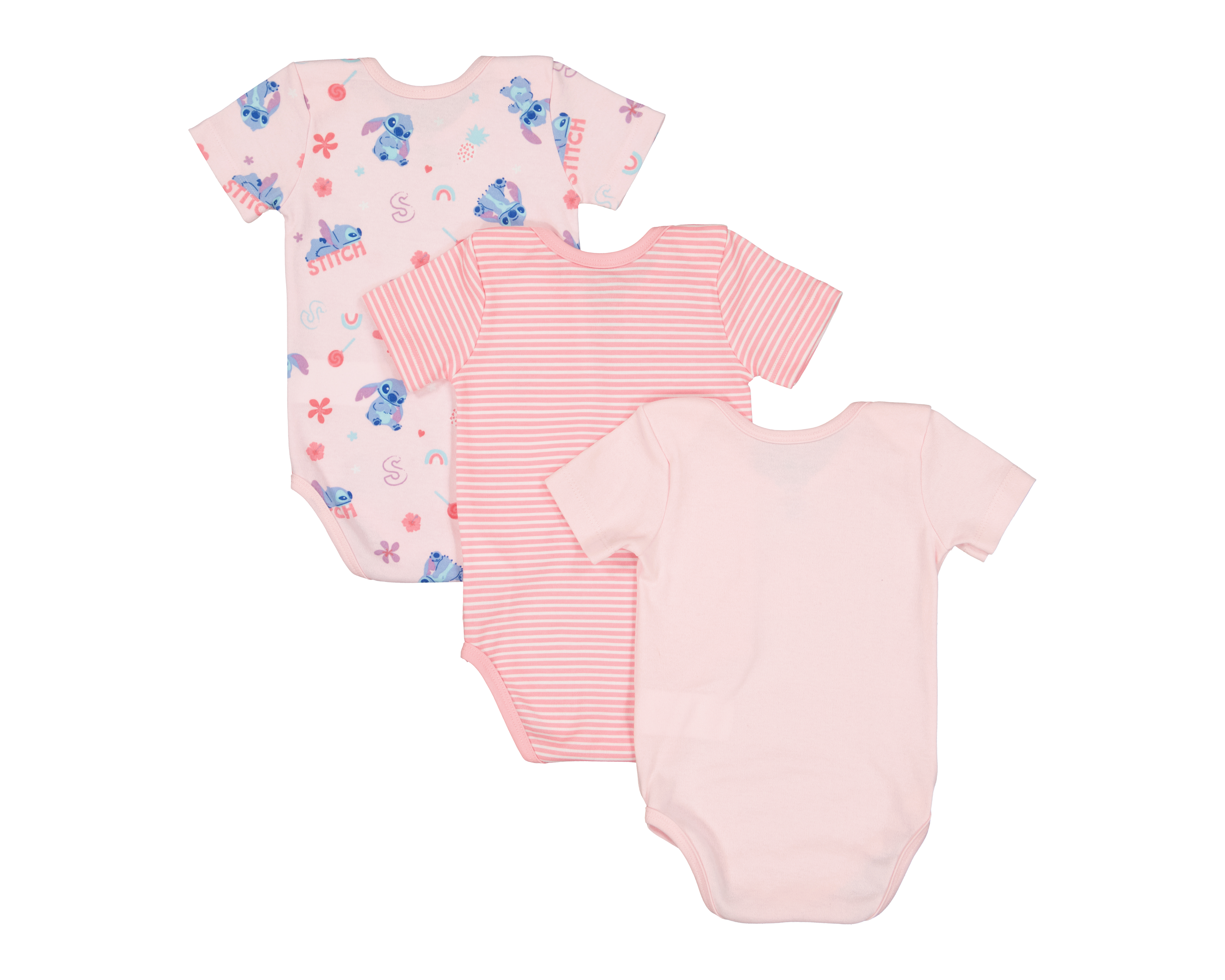 Foto 2 | Foto 2 | Pañalero para Bebé Niña Disney Baby Stitch 3 Piezas