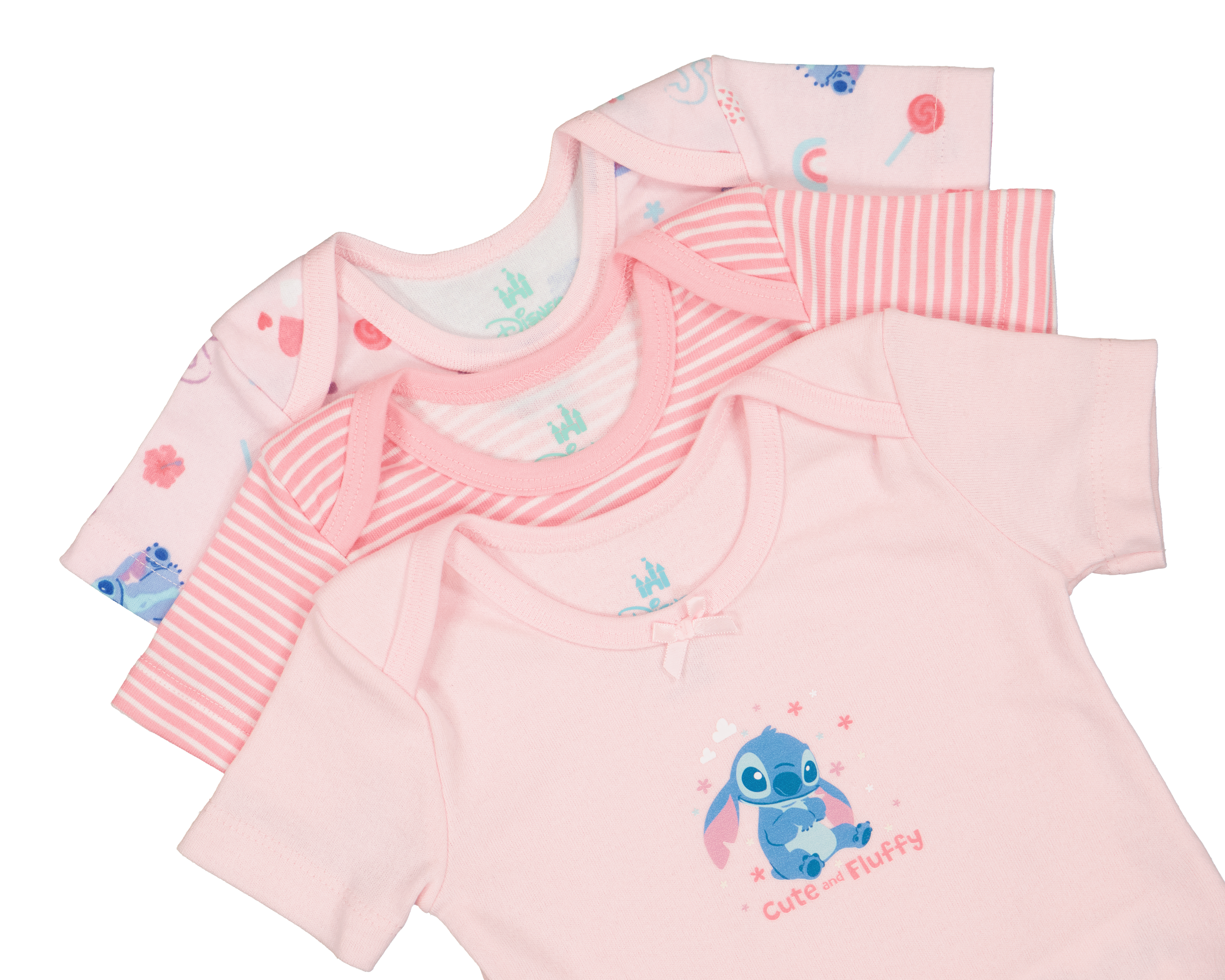 Foto 5 pulgar | Foto 4 | Pañalero para Bebé Niña Disney Baby Stitch 3 Piezas