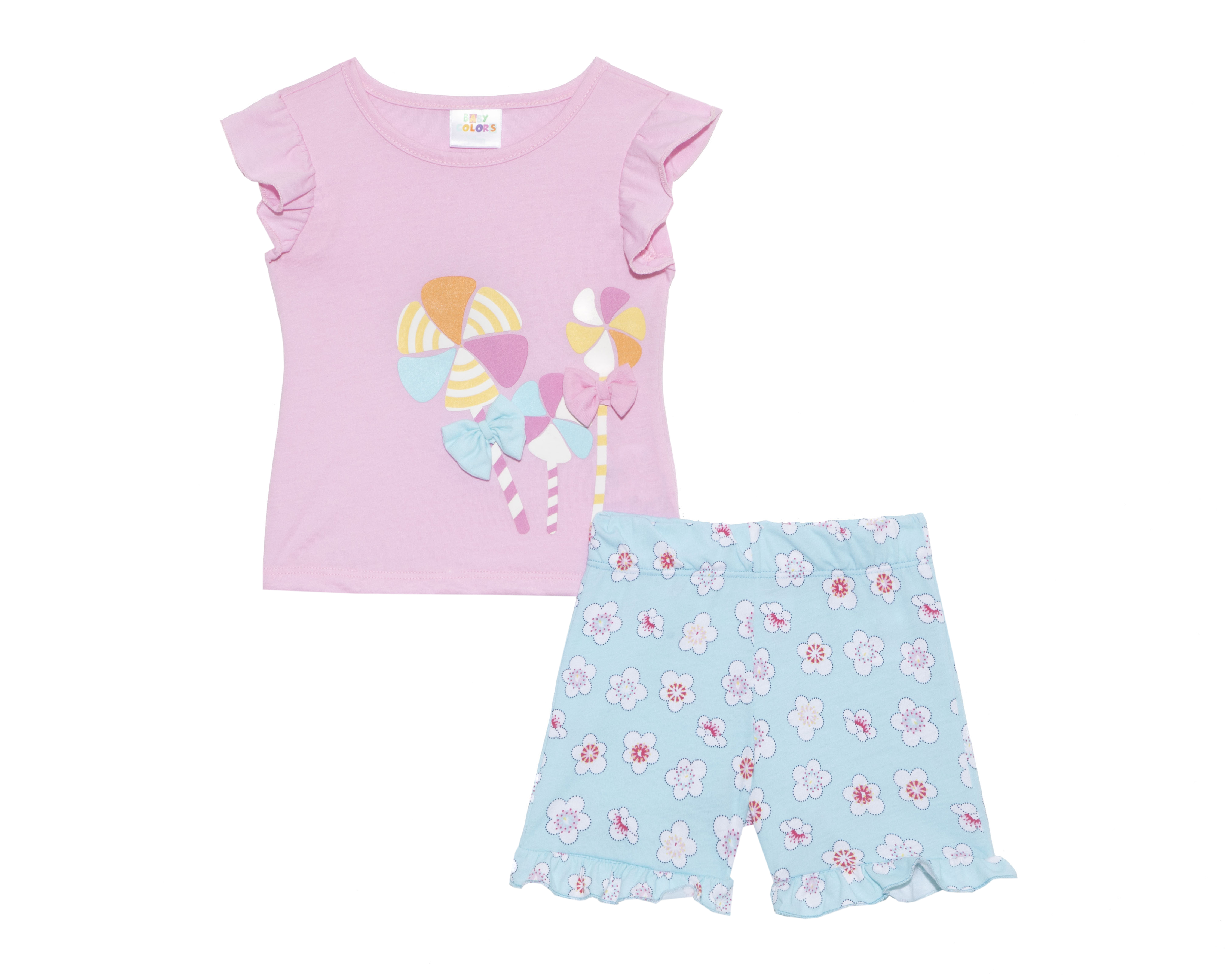 Short y Playera para Bebé Niña Baby Colors