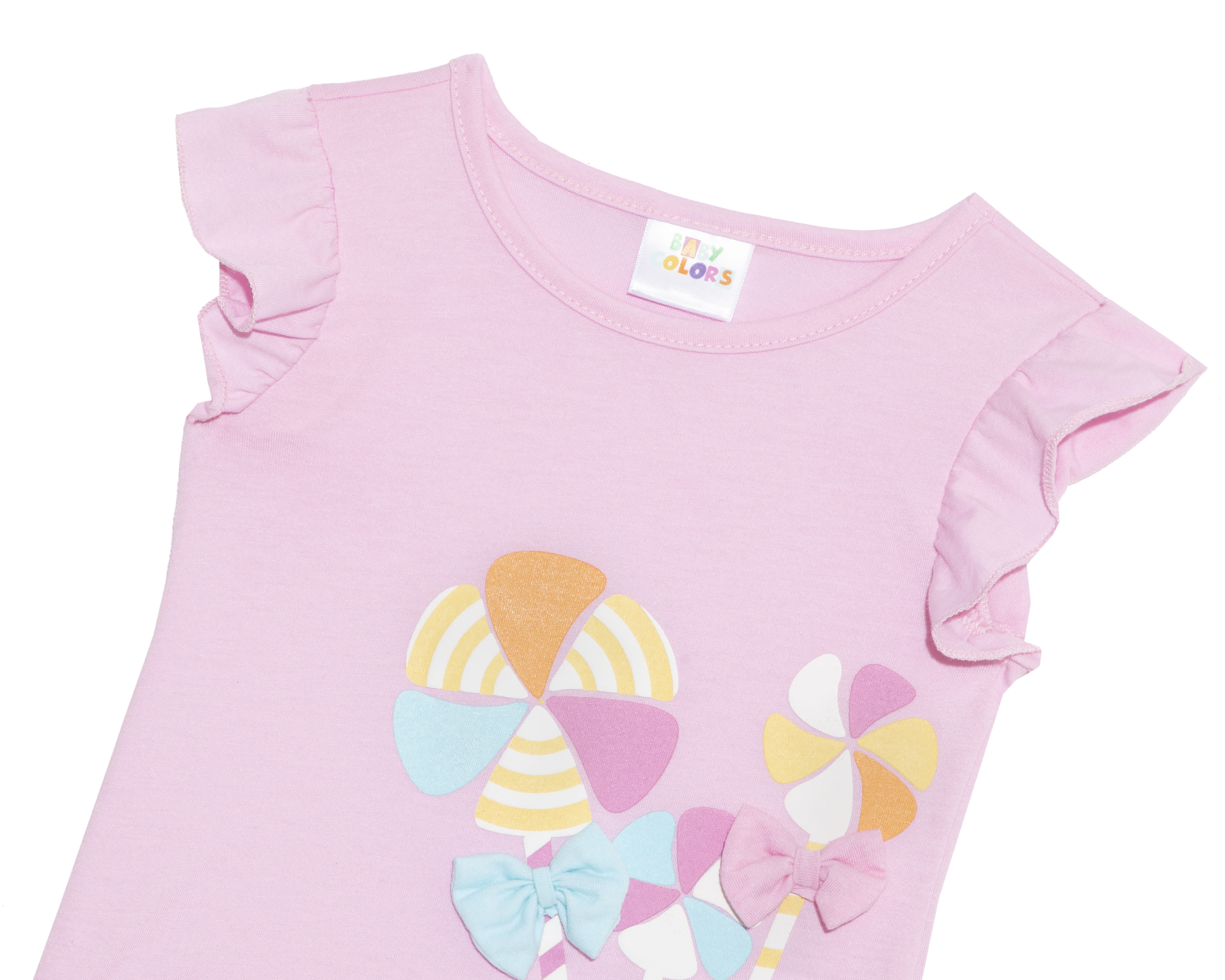 Foto 4 pulgar | Foto 3 | Short y Playera para Bebé Niña Baby Colors