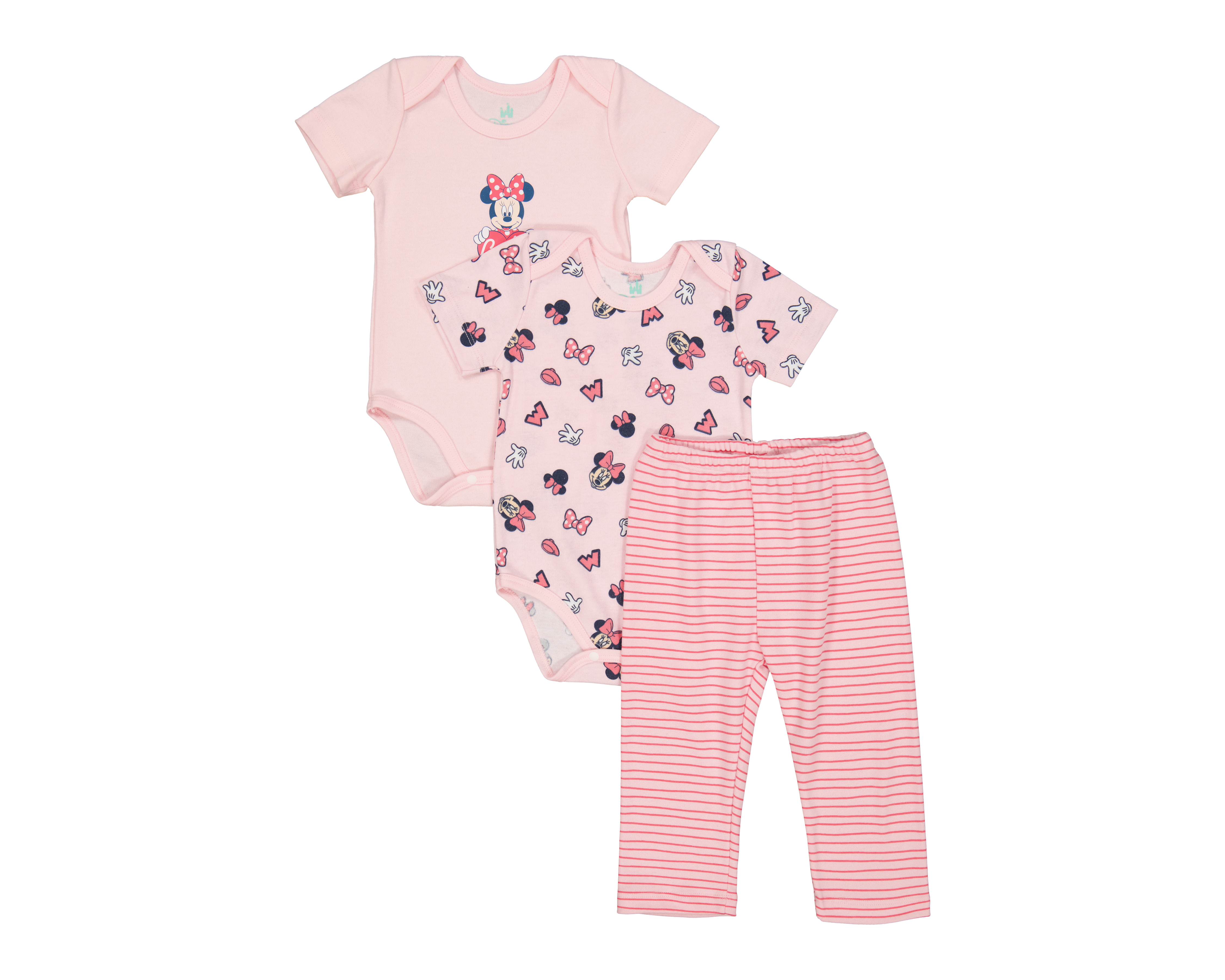 Pañalero para Bebé Niña Disney Minnie Mouse 3 Piezas