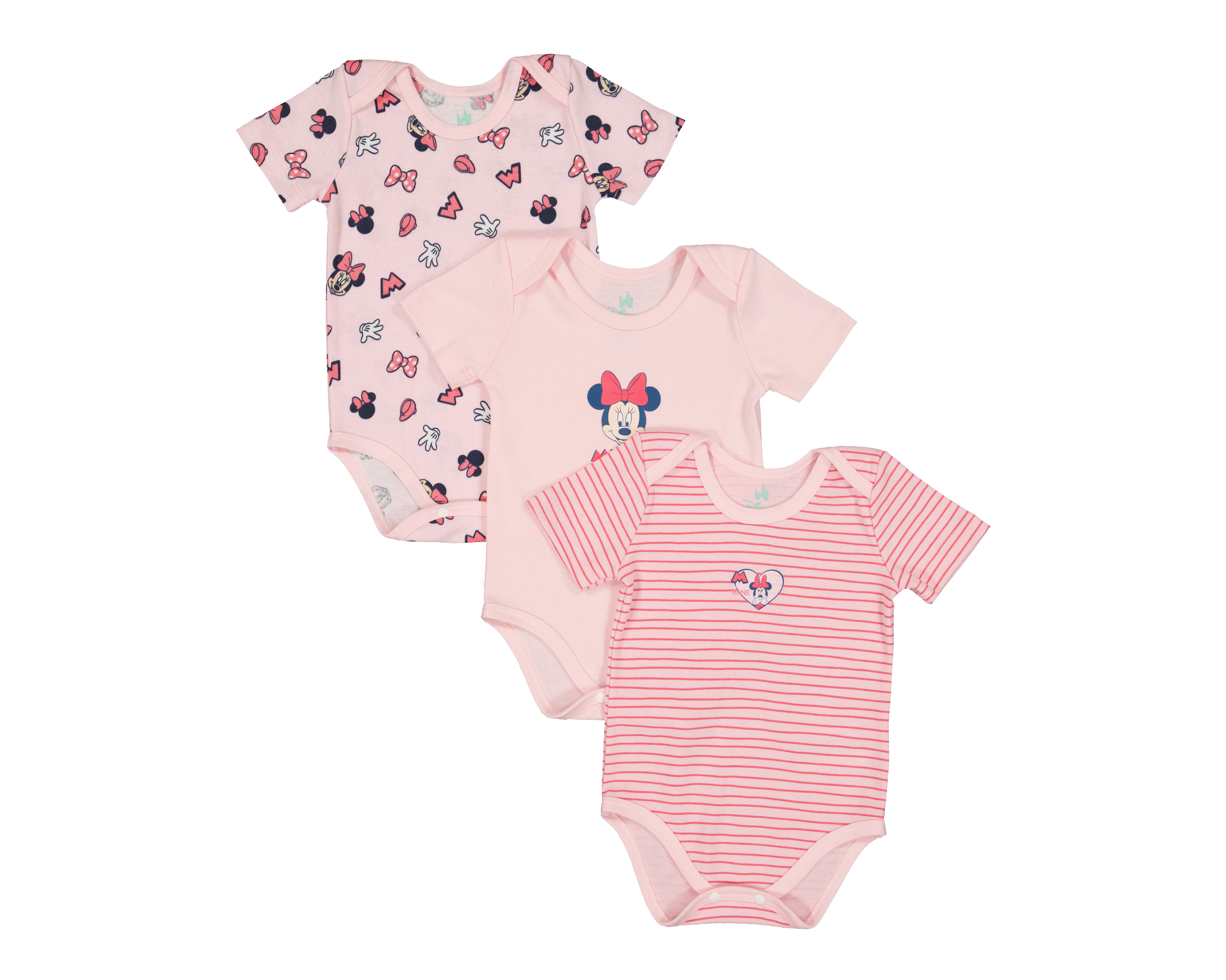 Foto 1 | Foto 1 | Pañalero para Bebé Niña Disney Minnie Mouse con Estampado 3 Piezas