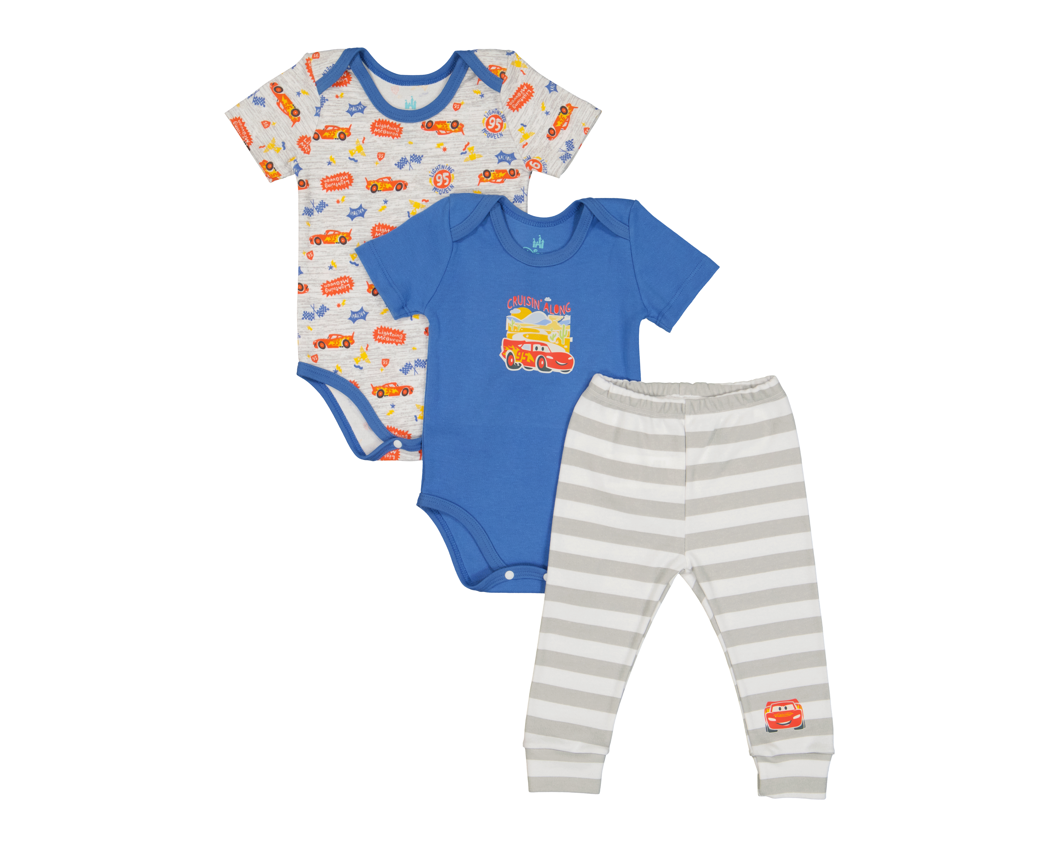 Pañalero para Bebé Niño Disney Baby Cars 3 Piezas