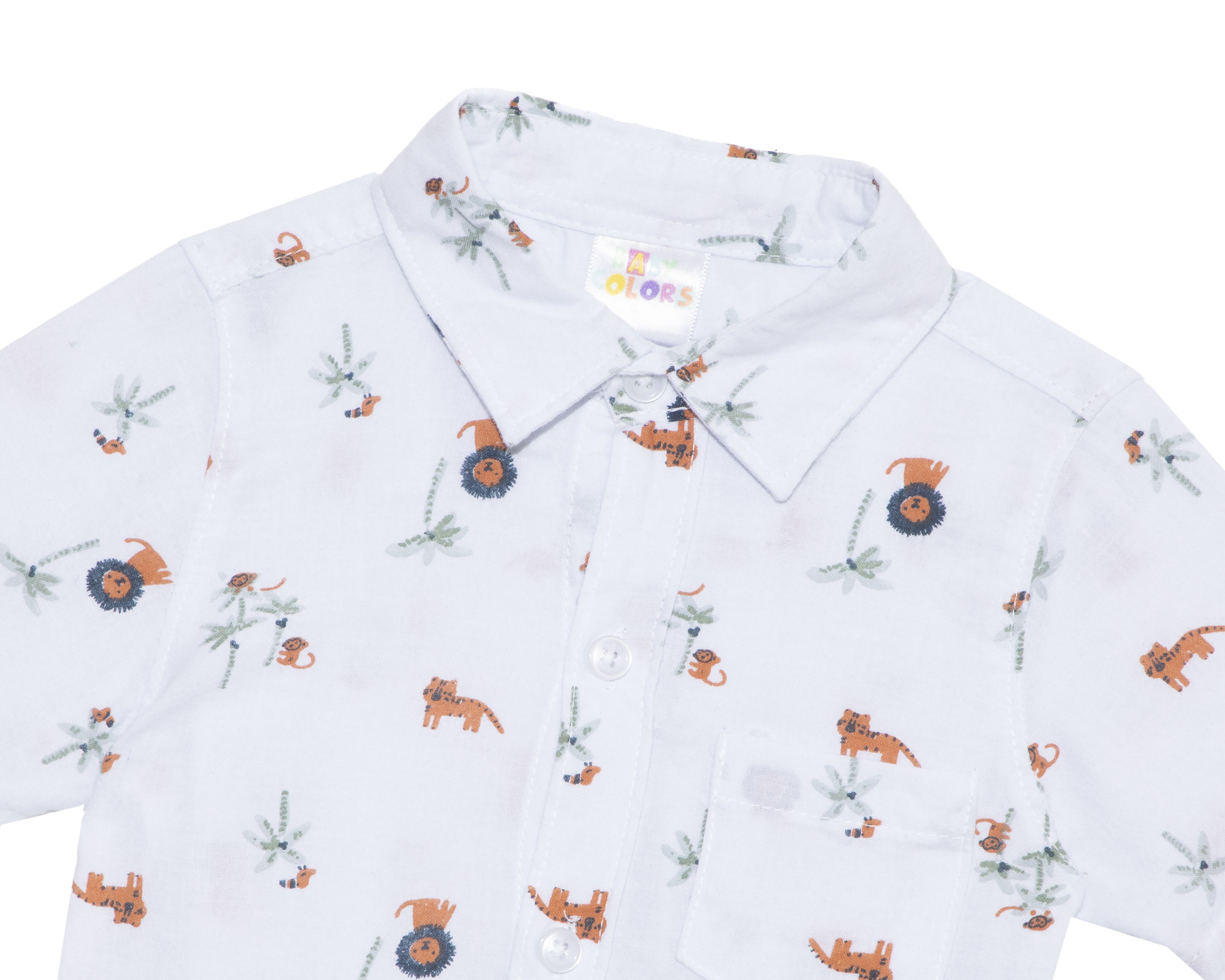 Foto 4 pulgar | Foto 3 | Short y Camisa de Algodón para Bebé Niño Baby Colors