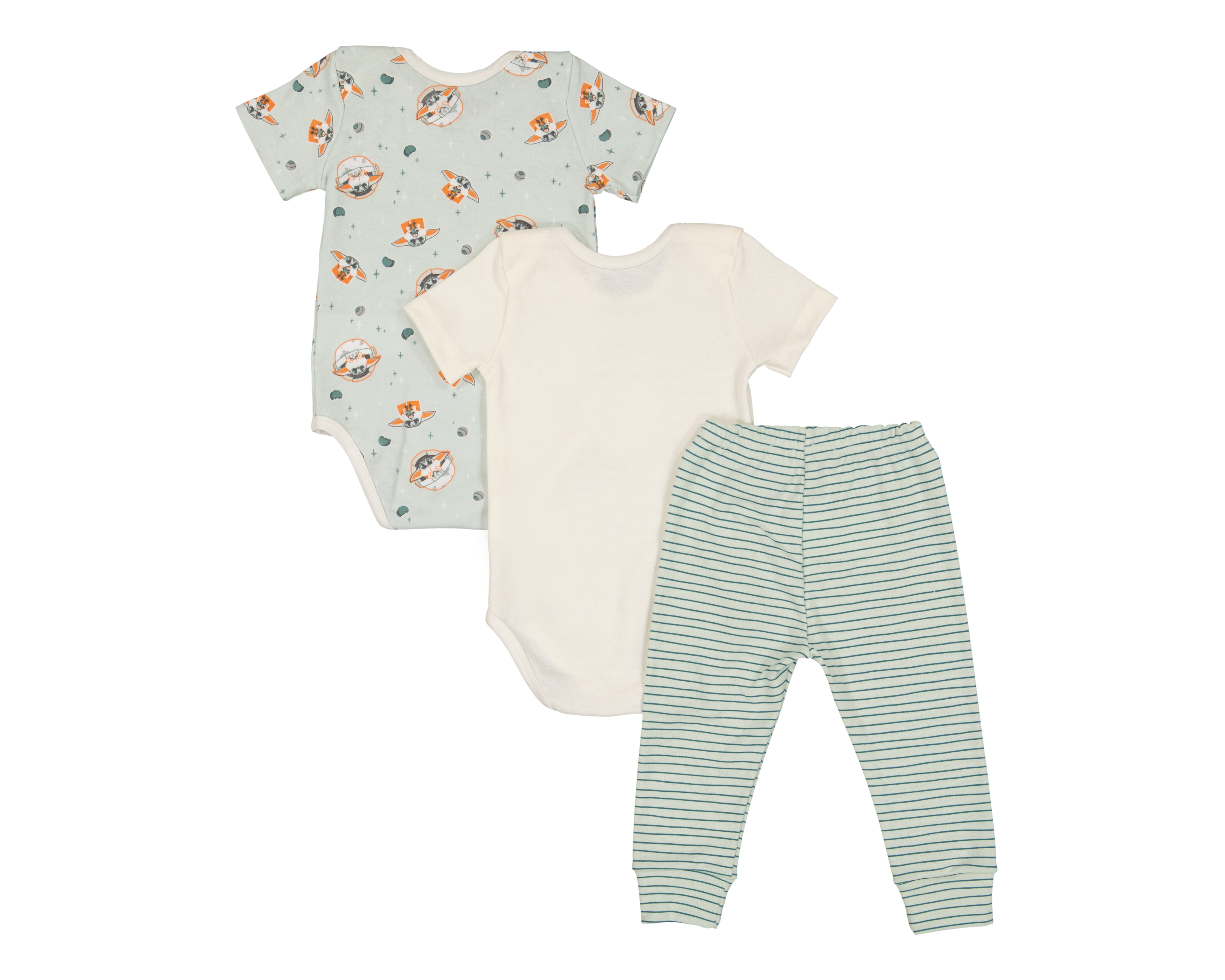 Foto 2 | Foto 2 | Pañaleros para Bebé Niño Disney Baby Grogu 3 Piezas