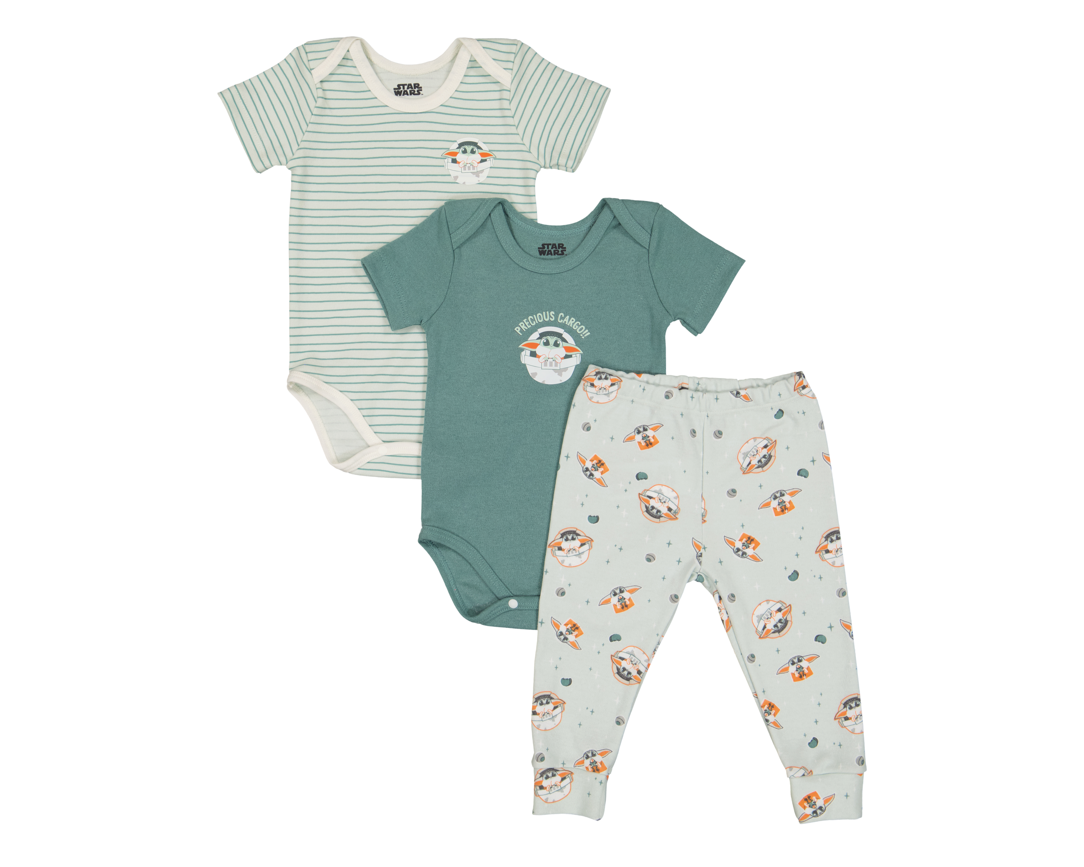 Pañaleros para Bebé Disney Baby Grogu 3 Piezas