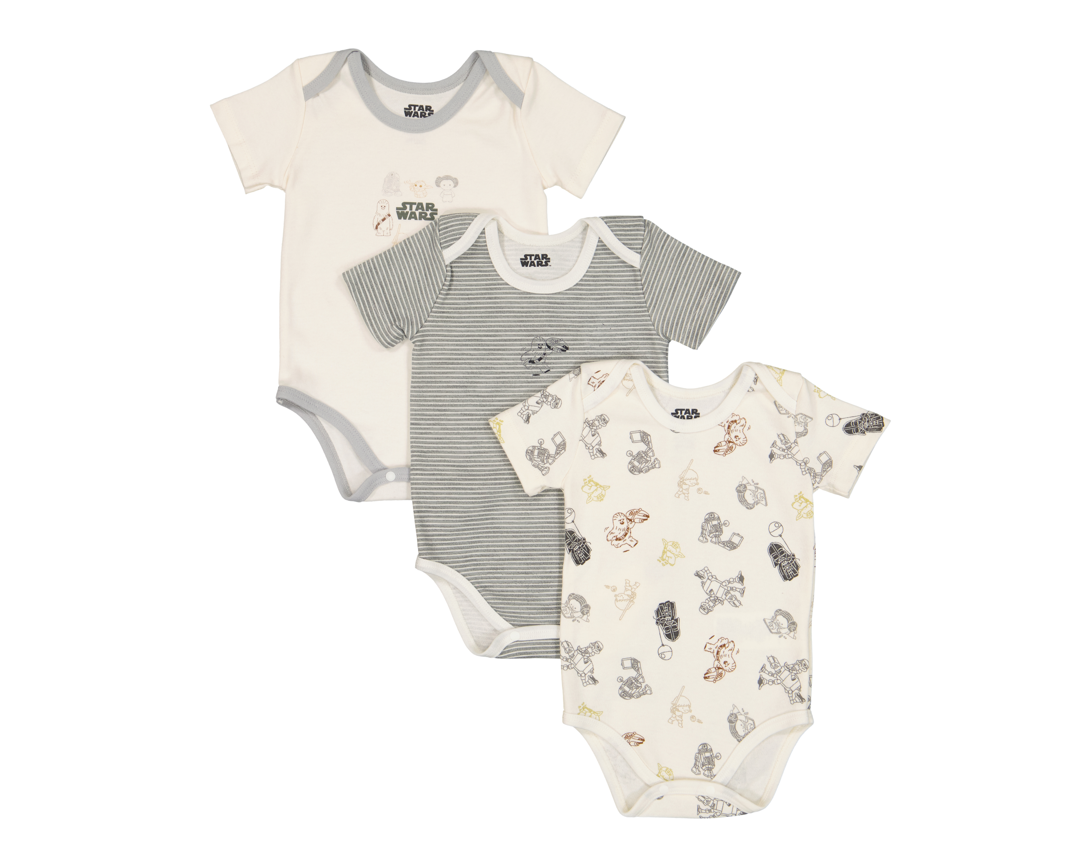 Foto 1 | Foto 1 | Pañalero para Bebé Niño Disney Baby Star Wars 3 Piezas