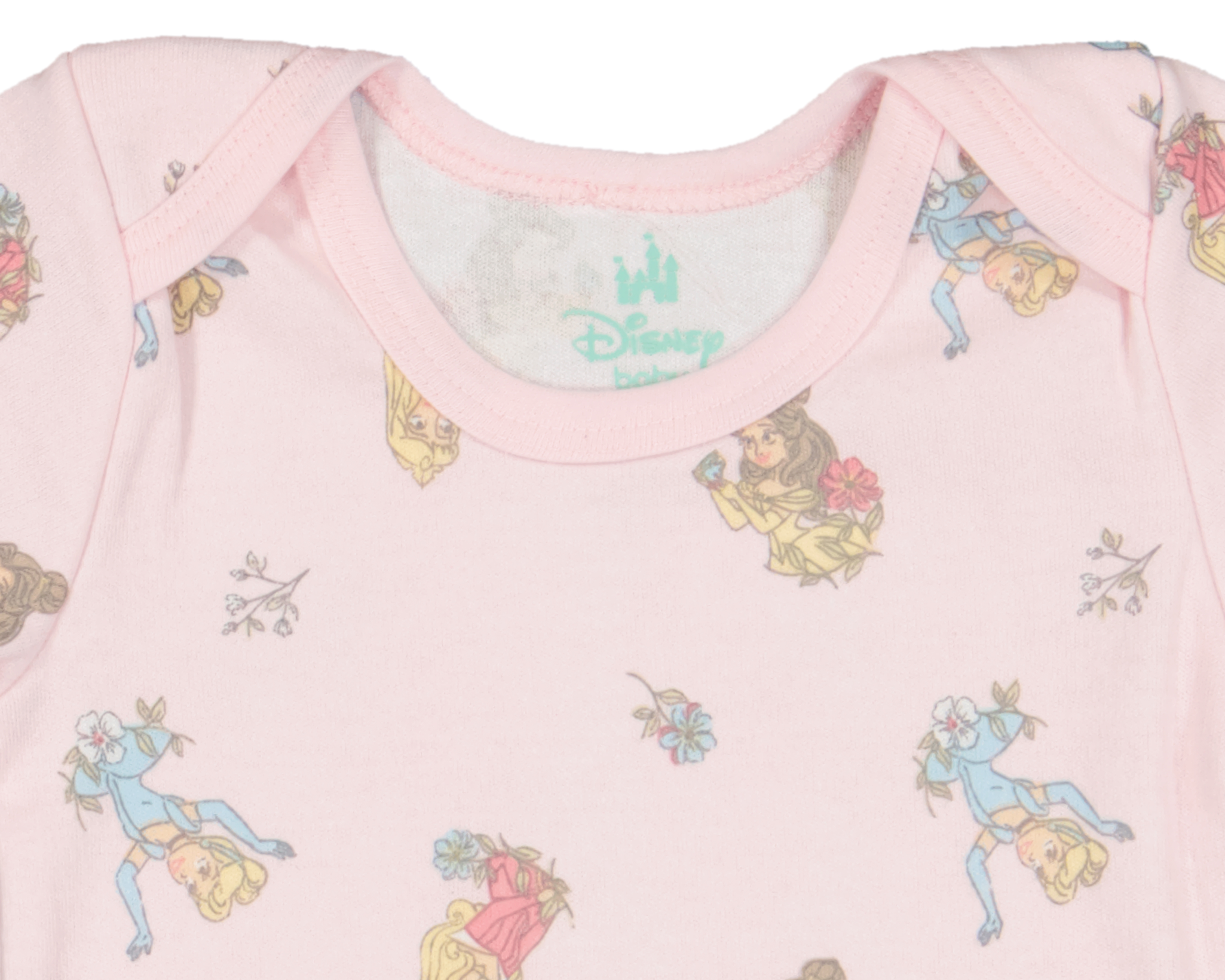 Foto 5 pulgar | Foto 4 | Camiseta para Bebé Niña Disney Baby Multicolor 3 Piezas