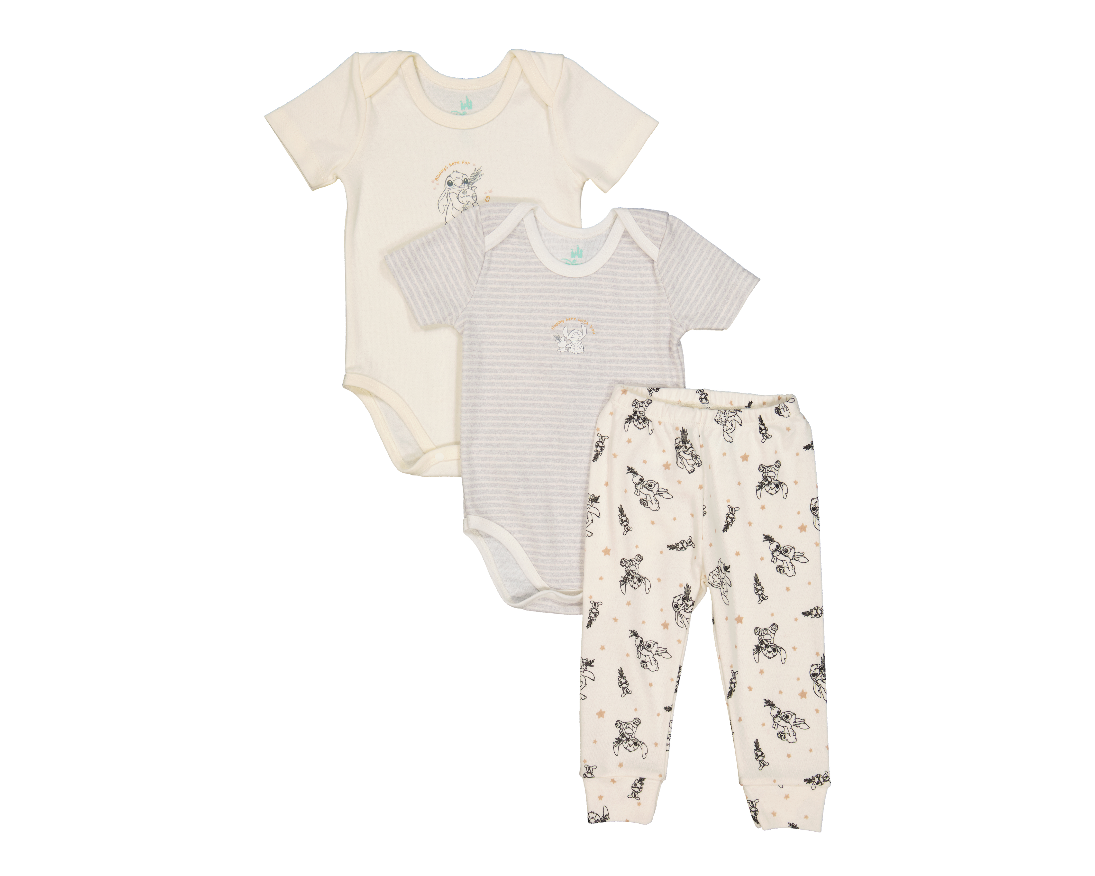 Foto 1 | Foto 1 | Conjunto para Bebé Niño Disney Baby Stitch 3 Piezas