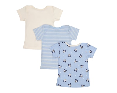 Foto 2 | Foto 2 | Camiseta para Bebé Niño Disney Mickey Mouse Azul 3 Piezas