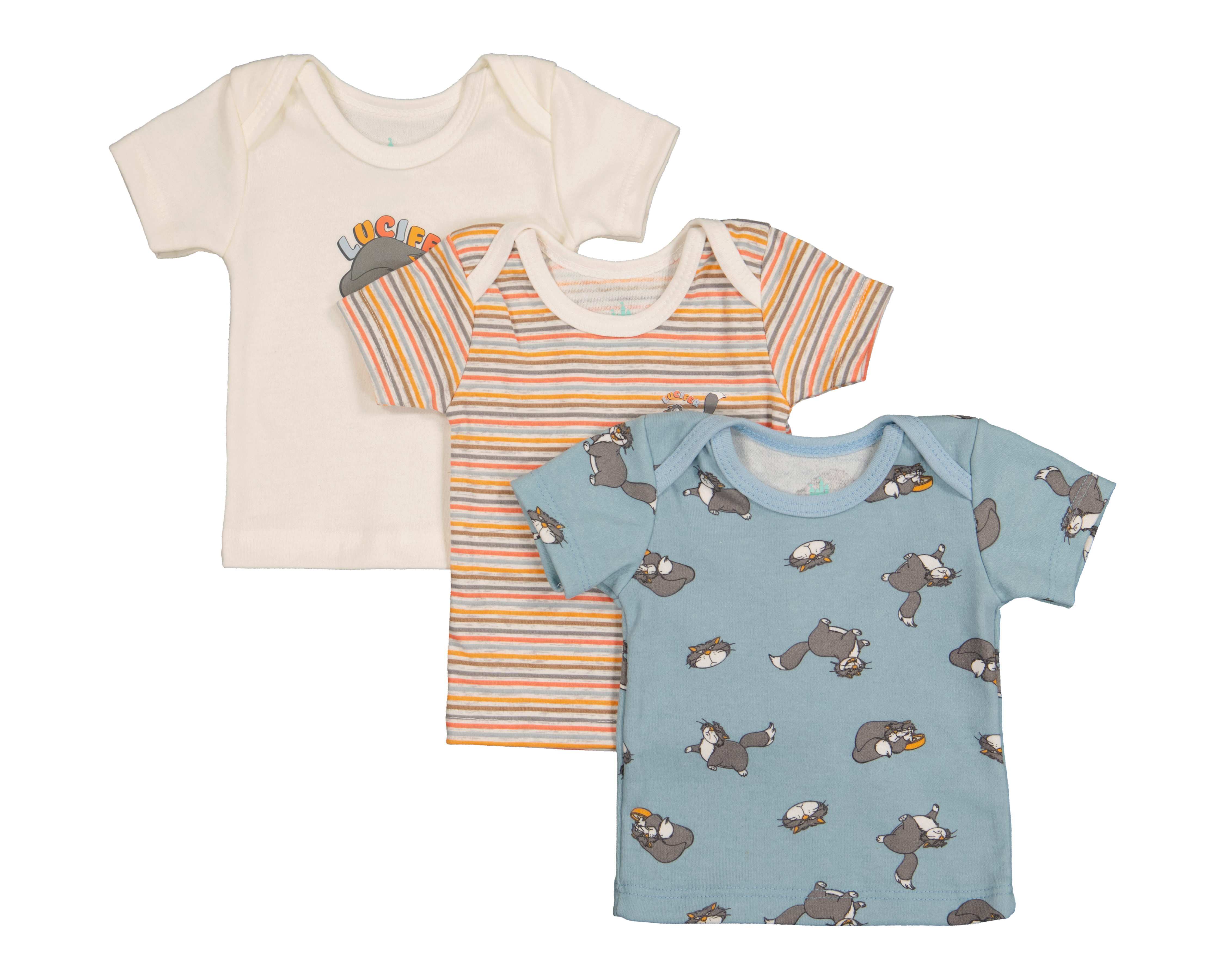 Foto 2 pulgar | Foto 1 | Camiseta Cenicienta Lucifer Disney Baby para Bebé Niño 3 Piezas