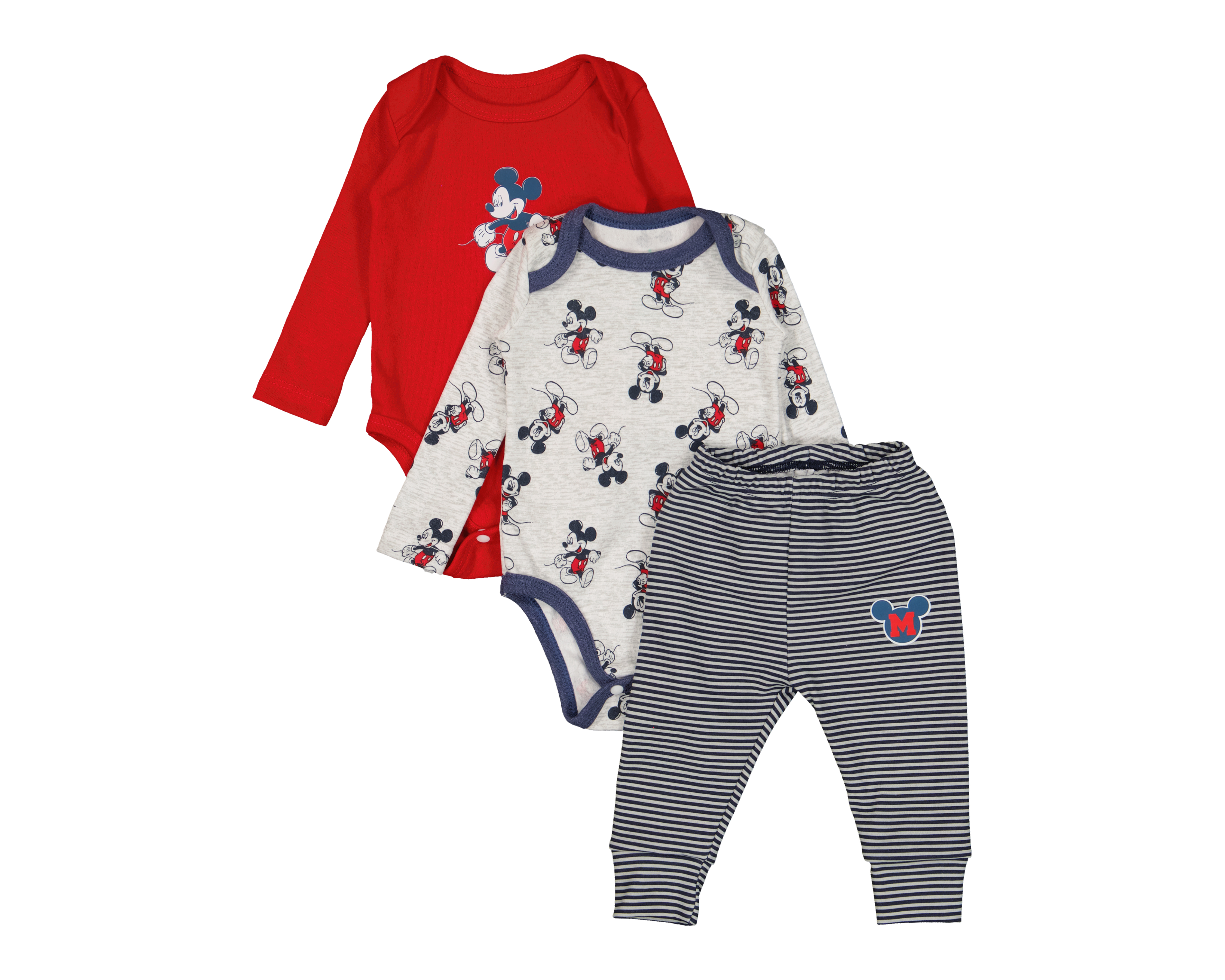 Conjunto para Bebé Niño Disney Mickey Mouse 3 Piezas