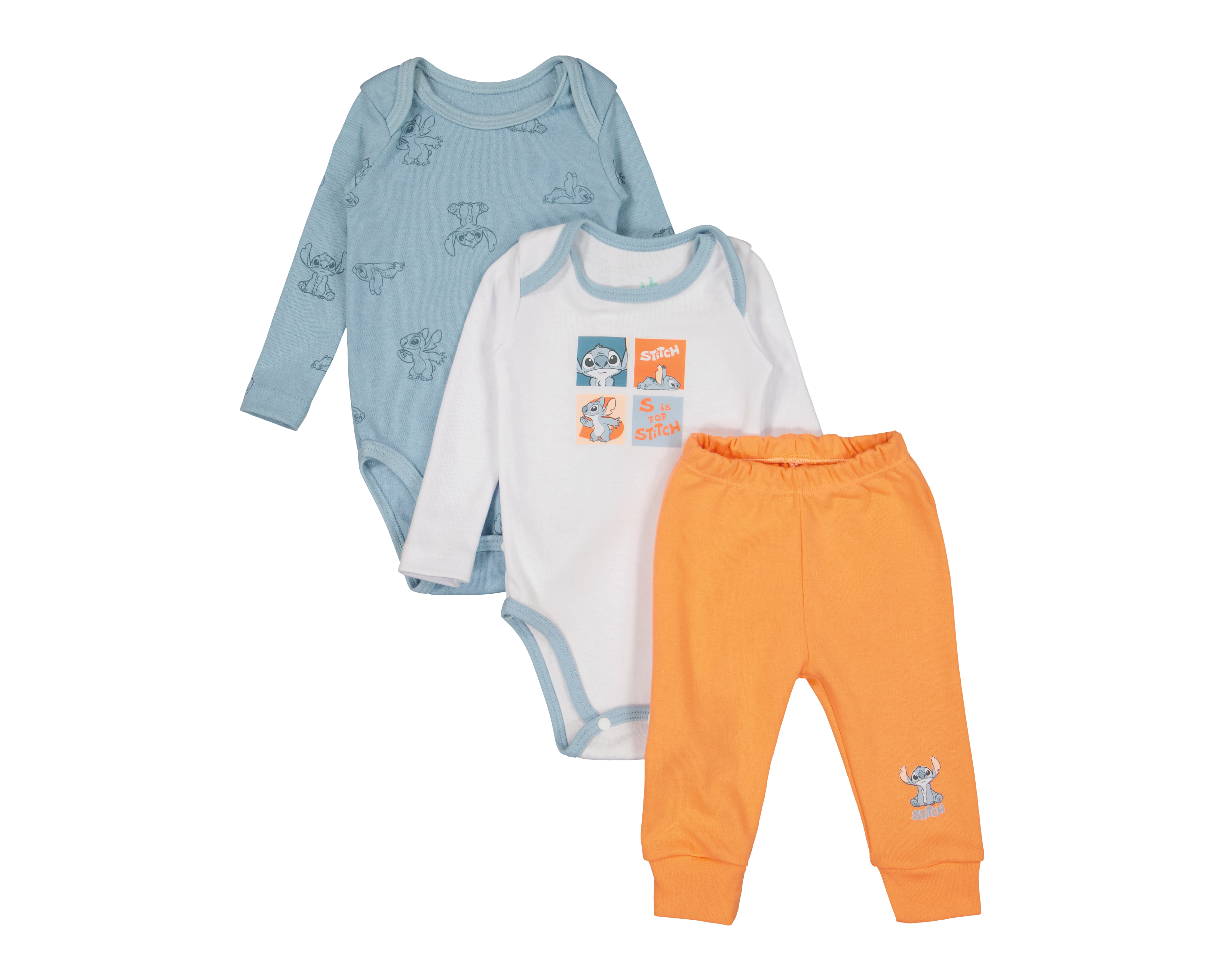 Conjunto para Bebé Niño Disney Lilo & Stitch 3 Piezas