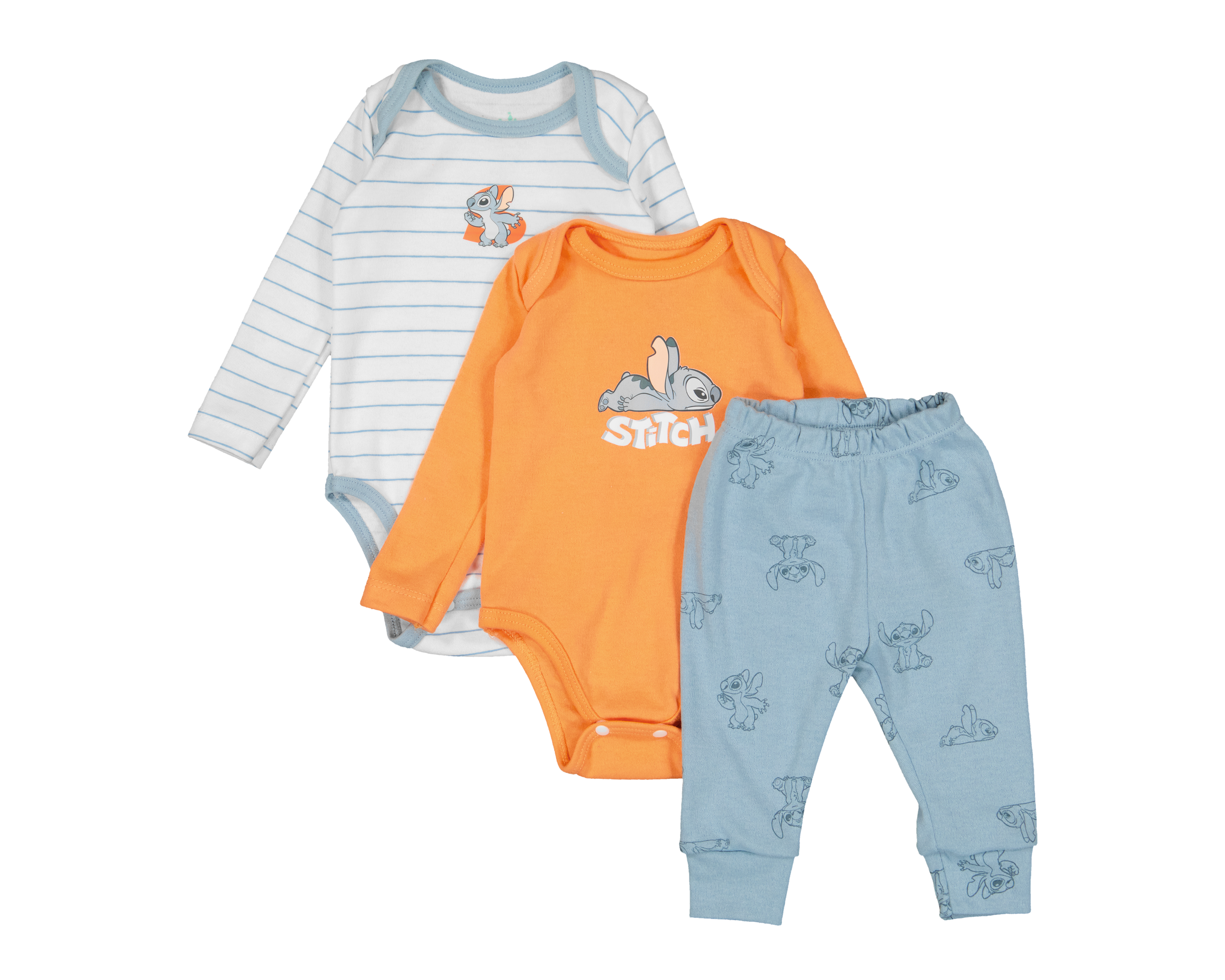 Conjunto para Bebé Niño Disney Lilo & Stitch 3 Piezas