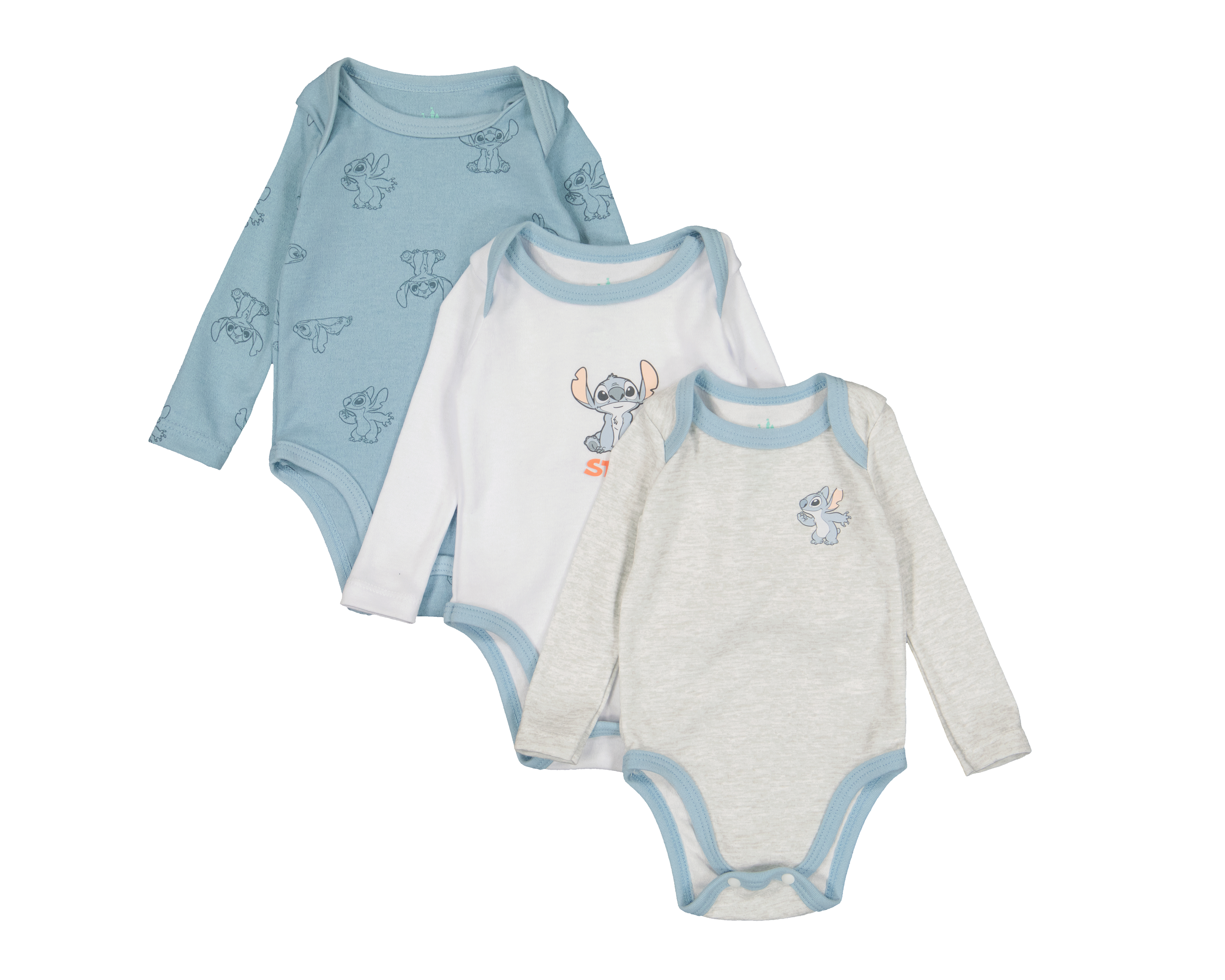 Mameluco para Bebé Niño Disney Lilo & Stitch 3 Piezas