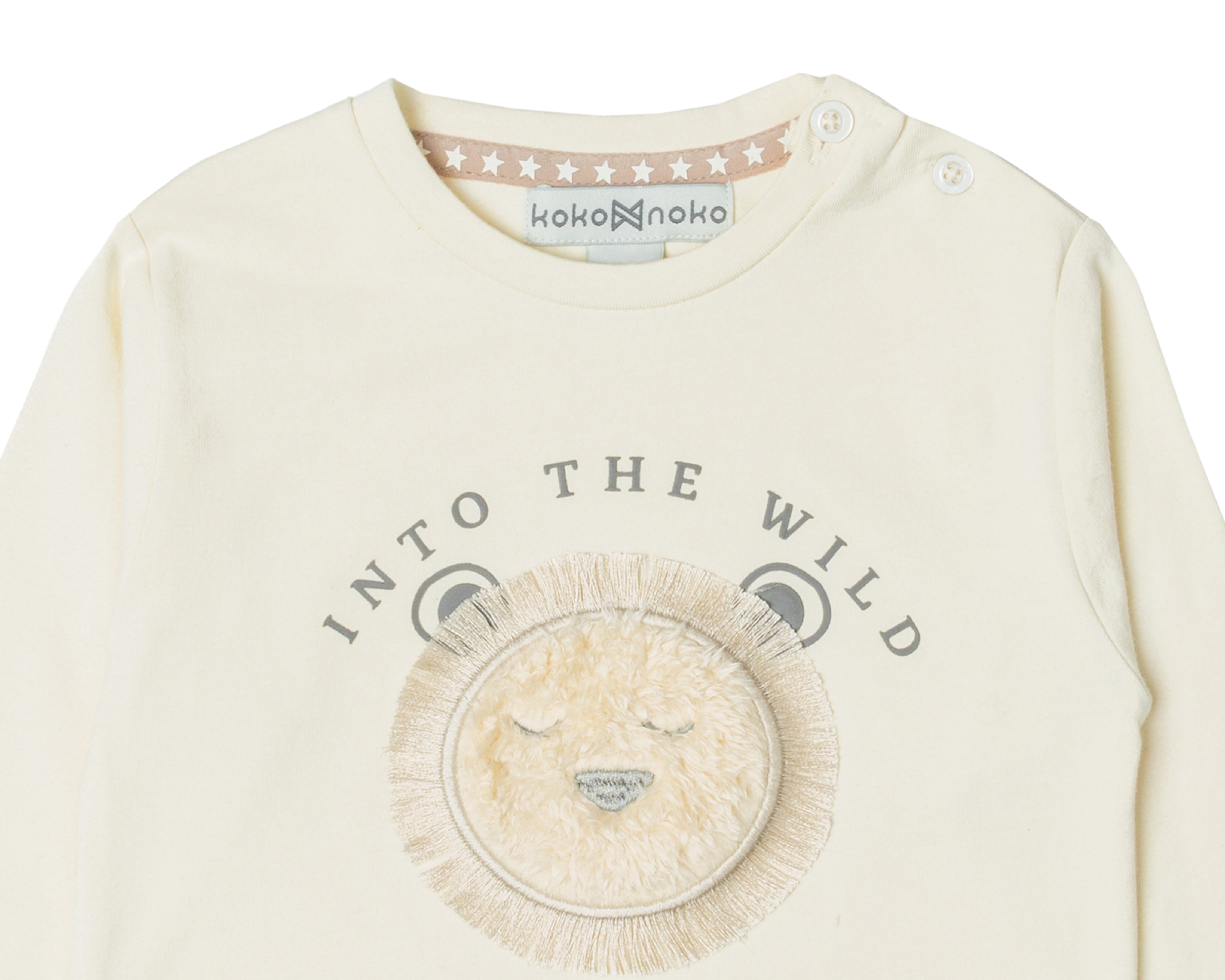 Foto 3 | Foto 3 | Playera para Bebé Niño Koko Noko de Algodón Beige