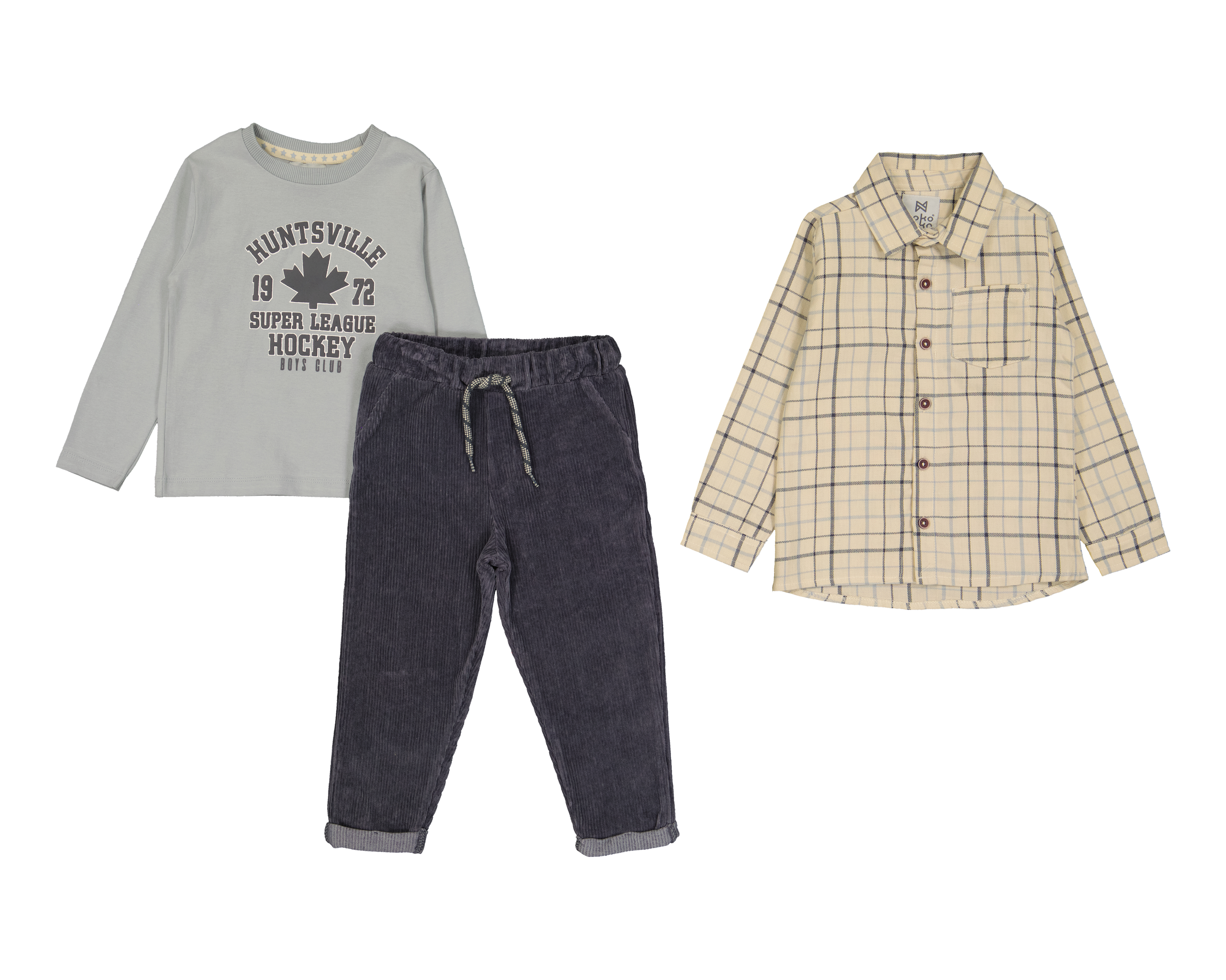 Foto 1 | Foto 1 | Conjunto de Algodón para Bebé Niño Koko Noko 3 Piezas