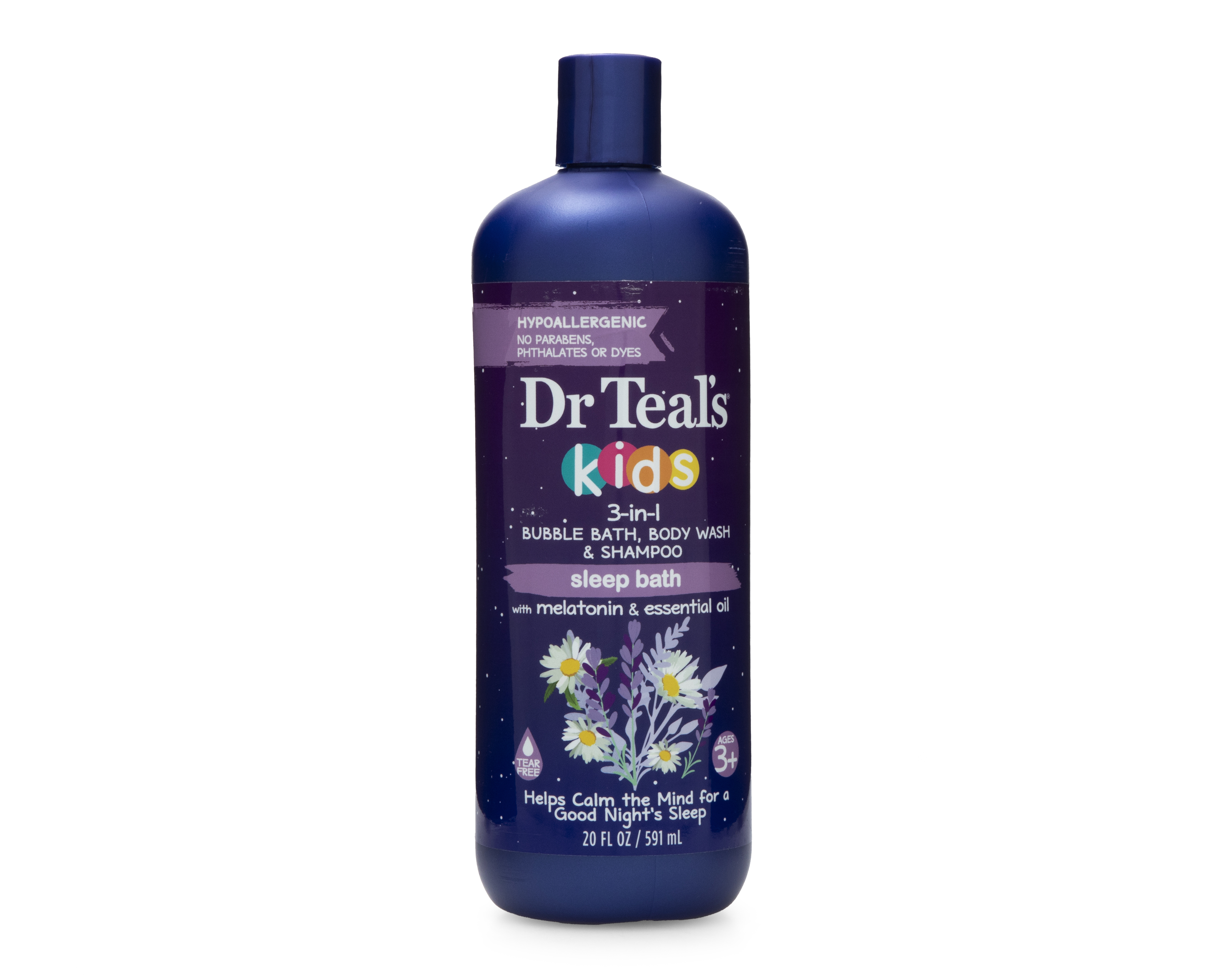 Gel de Baño Dr Teal's Kids 3 en 1 Sleep Bath con Melatonina y Aceites Esenciales 591 ml