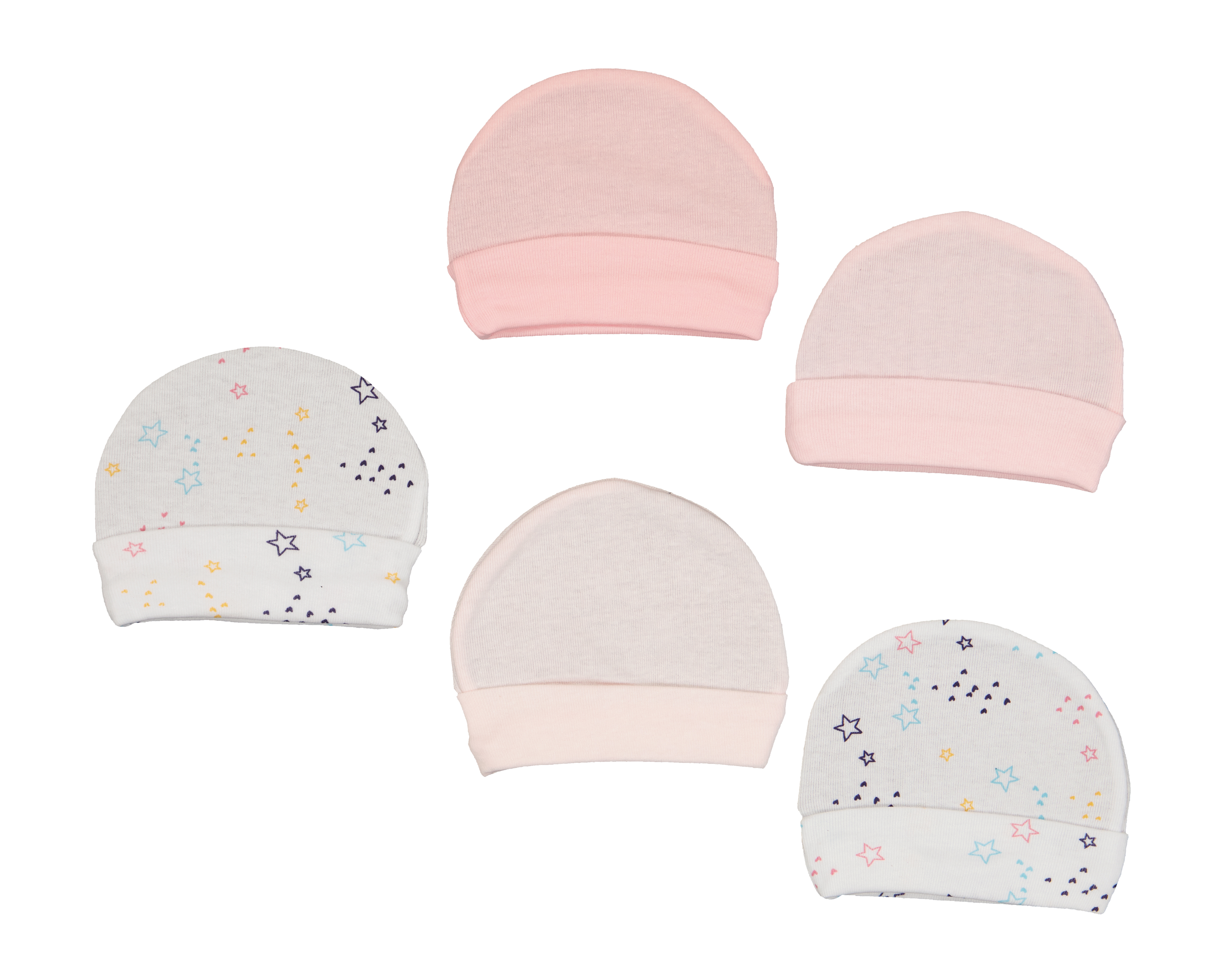 Foto 2 pulgar | Foto 1 | Gorro para Bebé Niña Baby Colors 5 Piezas