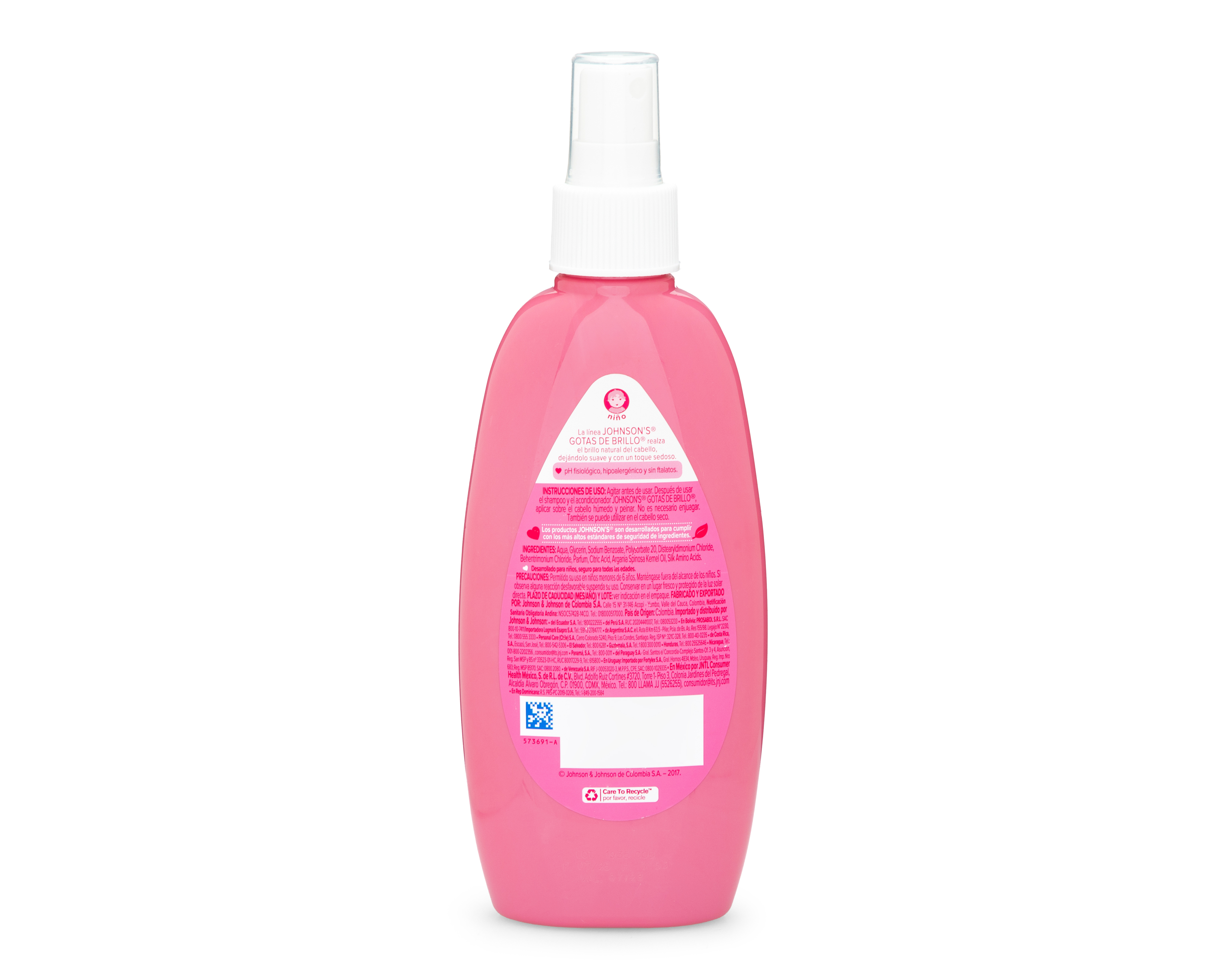 Foto 3 pulgar | Foto 2 | Spray Desenredante Baby Johnsons Gotas de Brillo 200 ml